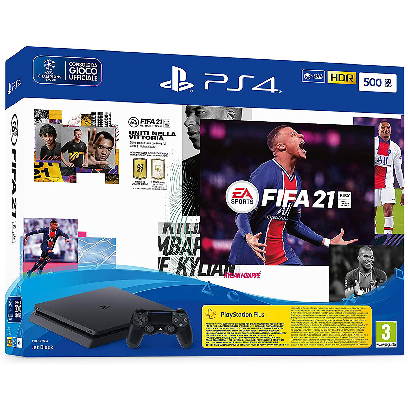 Sony Consola PS4 Pro 1TB + FIFA 21 Edição Real Madrid