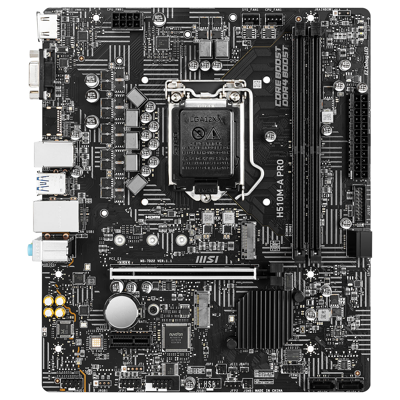 Carte mère MSI H510M PRO-E Intel H510 LGA 1200 micro ATX