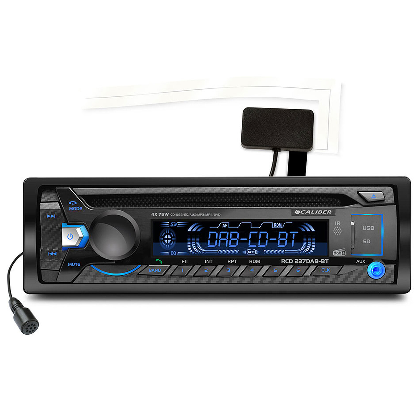 Autoradio Pioneer MVH-330DAB 1DIN Bluetooth MP3 USB Compatibile con Android