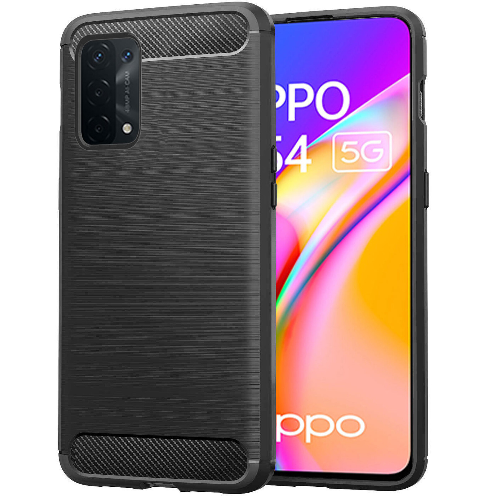 Custodia HAFFAN In TPU Per OPPO A54 5G / A74 5G – Silicone Antishock, Colore Verde Scuro, Leggera E Resistente