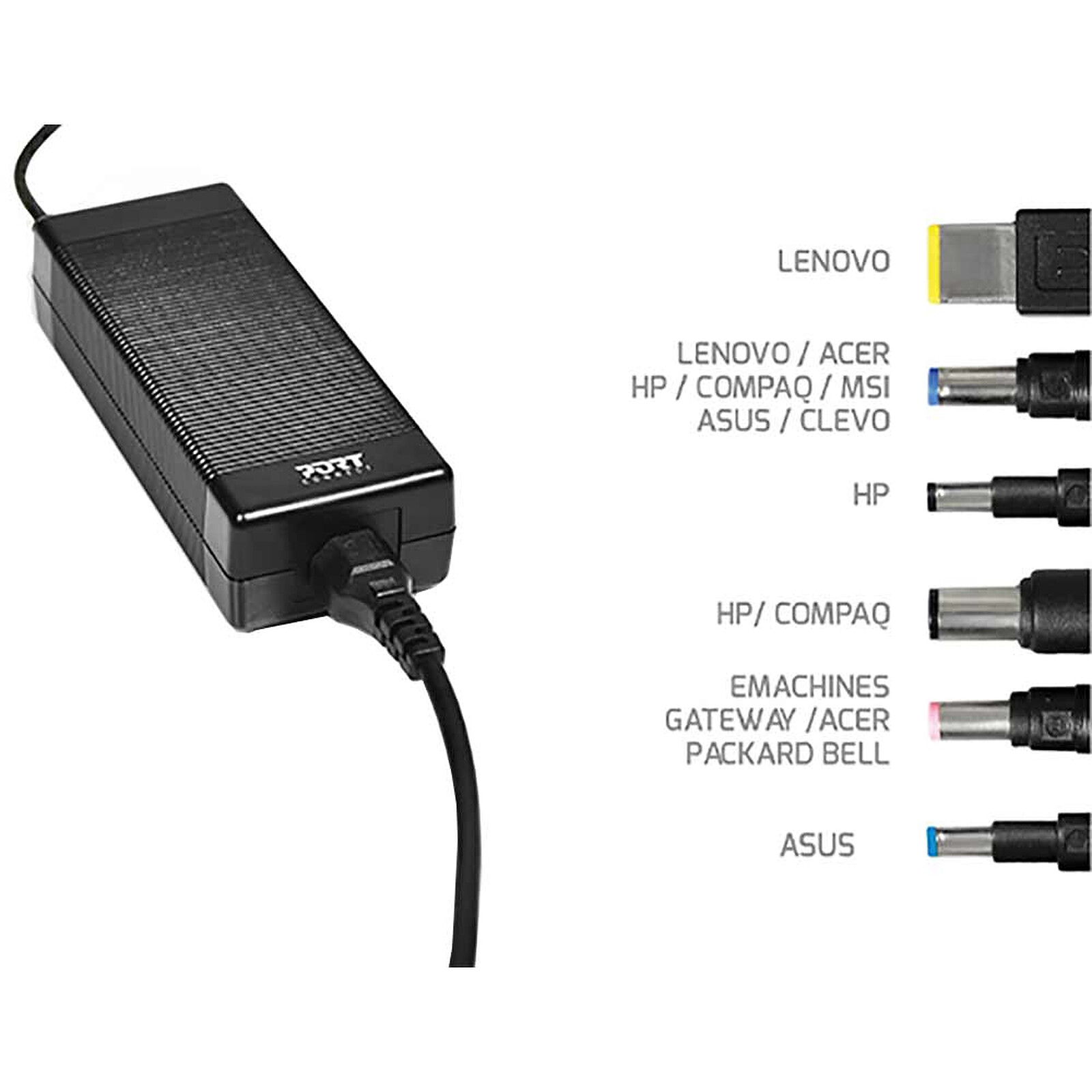 Port Connect Universal Power Supply (150W) - Laptop charger Port Connect on  LDLC