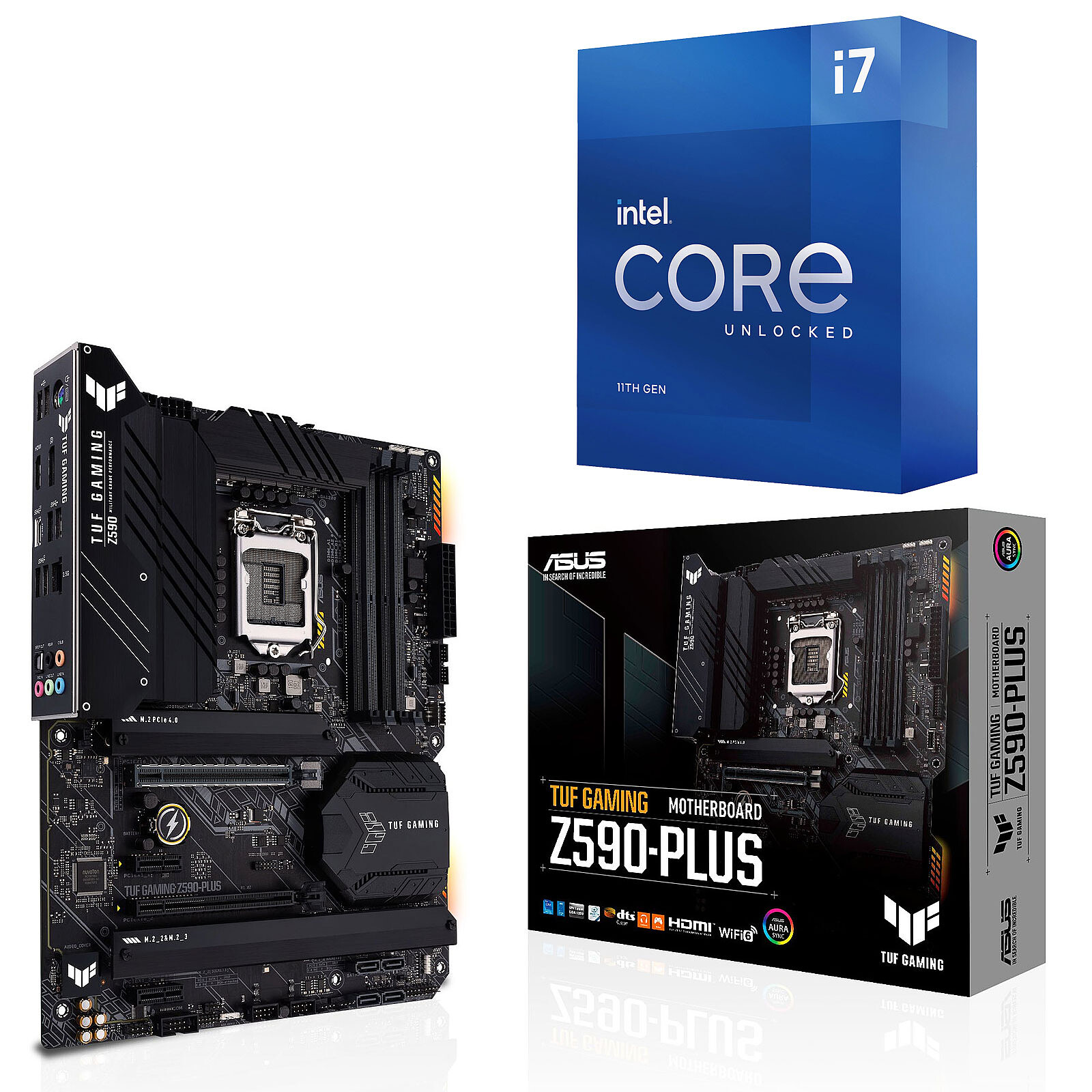 Kit Upgrade PC Core i7K ASUS TUF GAMING Z590-PLUS - Kit upgrade PC - Garantie  3 ans LDLC