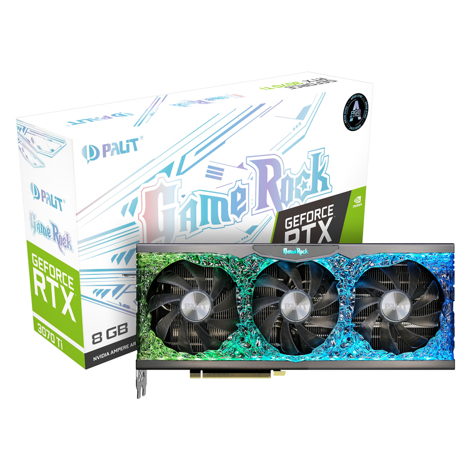 Palit GeForce RTX 3070 Ti GameRock Graphics card LDLC 3 year