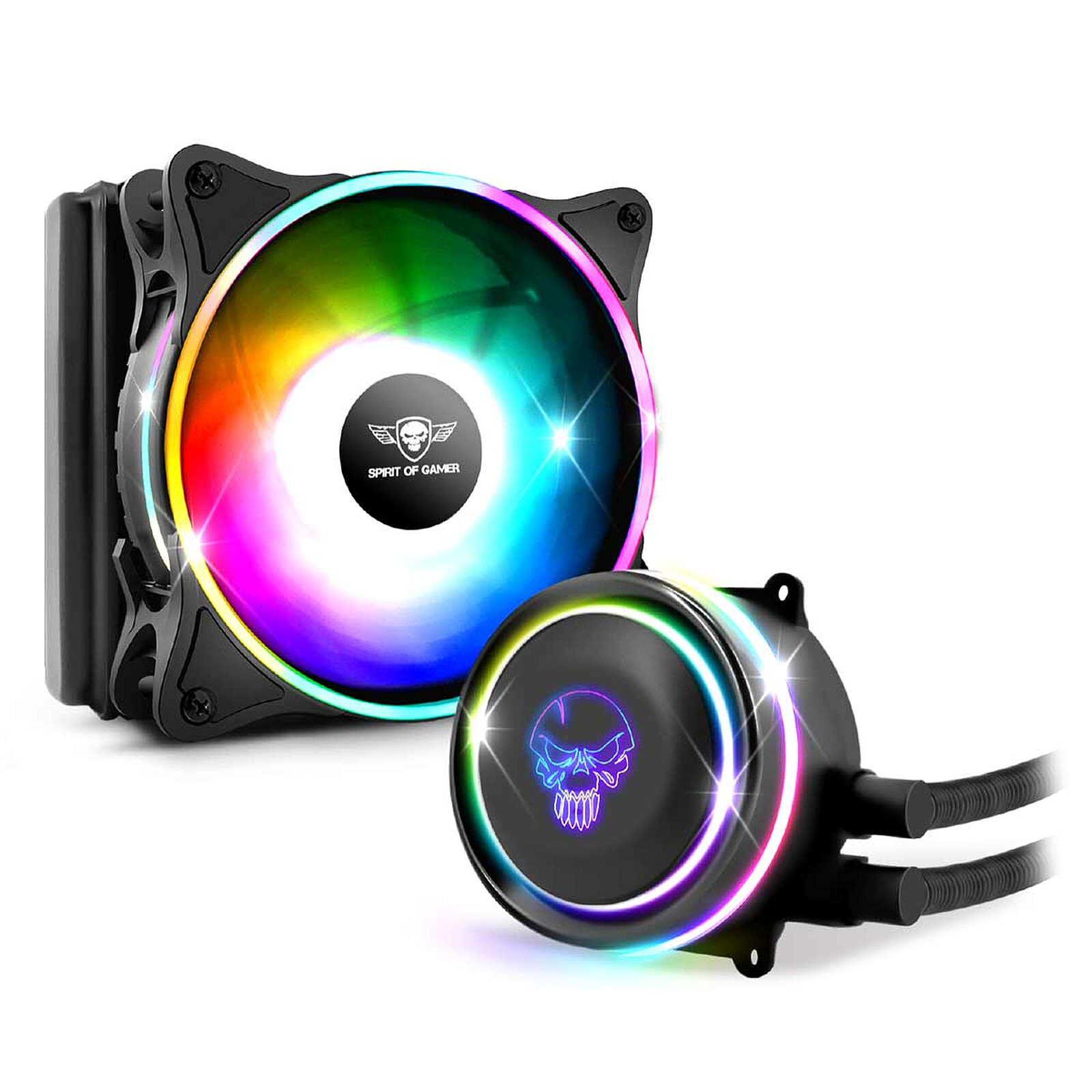 VENTILATEUR interne pour PC Gamer 120 x 120 x 25 mm AIRFORCE SERIES - DUAL  RGB Adressable - Spirit of Gamer
