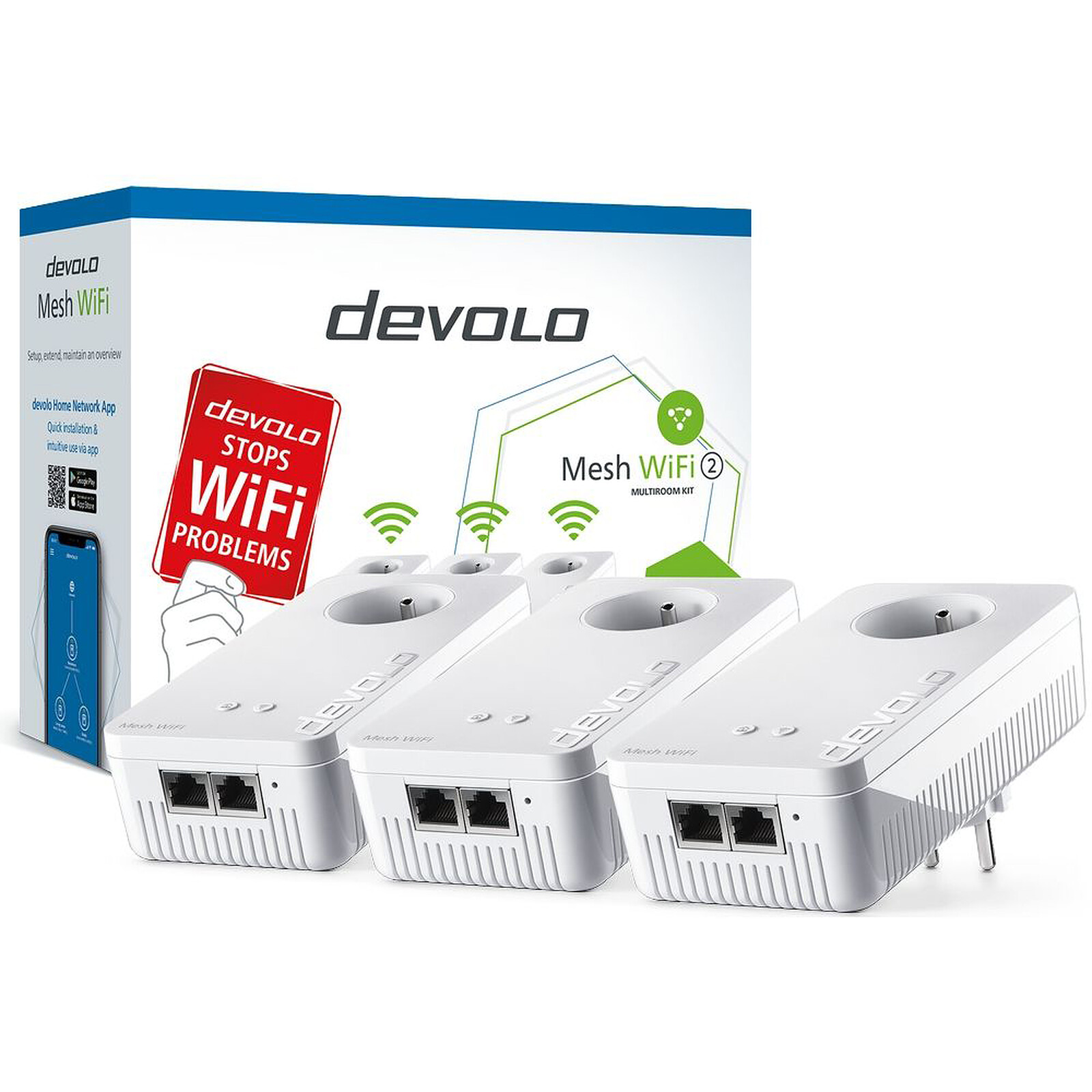 gehandicapt Corporation gebonden devolo Mesh WiFi 2 Multiroom Kit - Powerline adapter Devolo AG on LDLC