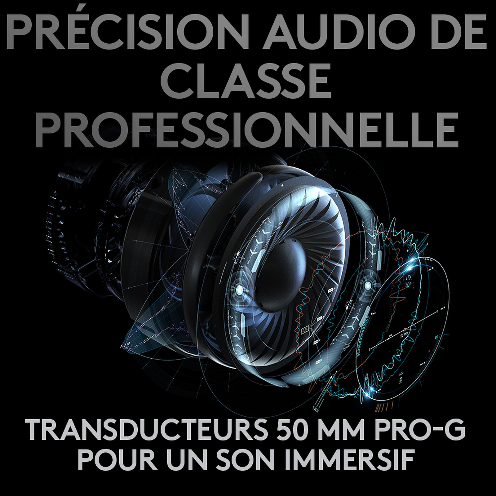 Audífonos inalámbricos con micrófono Logitech G PRO X para juegos