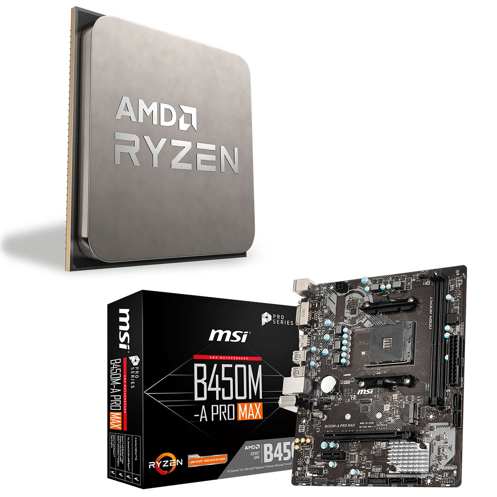 PC Upgrade Kit AMD Ryzen 5 3600 MSI B450M-A PRO MAX - Upgrade bundles -  LDLC | Holy Moley