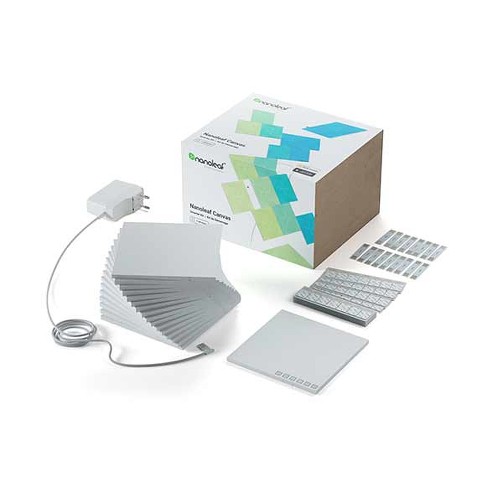 Nanoleaf Canvas Smarter Kit – 17 Hexagon Panels – Multicolor Smart Lighting