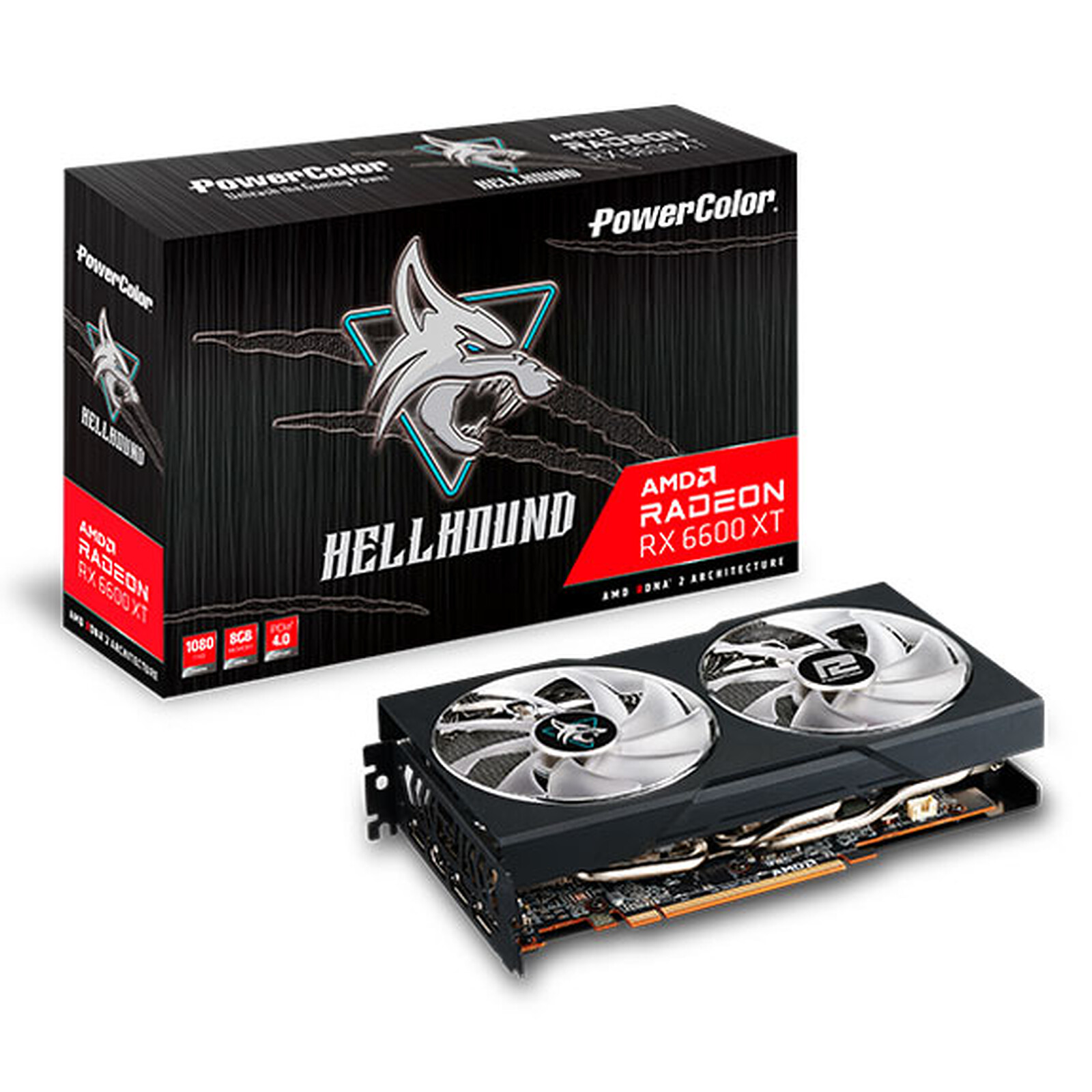 PowerColor Hellhound AMD Radeon RX 6600 XT 8GB GDDR6 - Scheda video