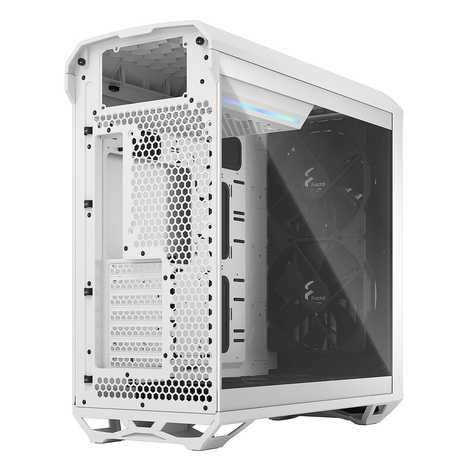 FRACTAL DESIGN Pop Silent White TG Blanc Boitier PC Moyen tour ATX  (FD-C-POS1A-04) avec Quadrimedia