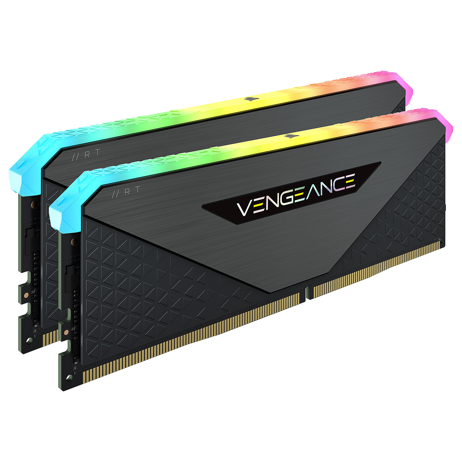 Corsair Vengeance RGB RT 32Go (4x8Go) DDR4 3200MHz C16 Mémoire de Bureau  (Éclairage RGB Dynamique, Optimisé pour AMD 300/400/500 Series, Compatible