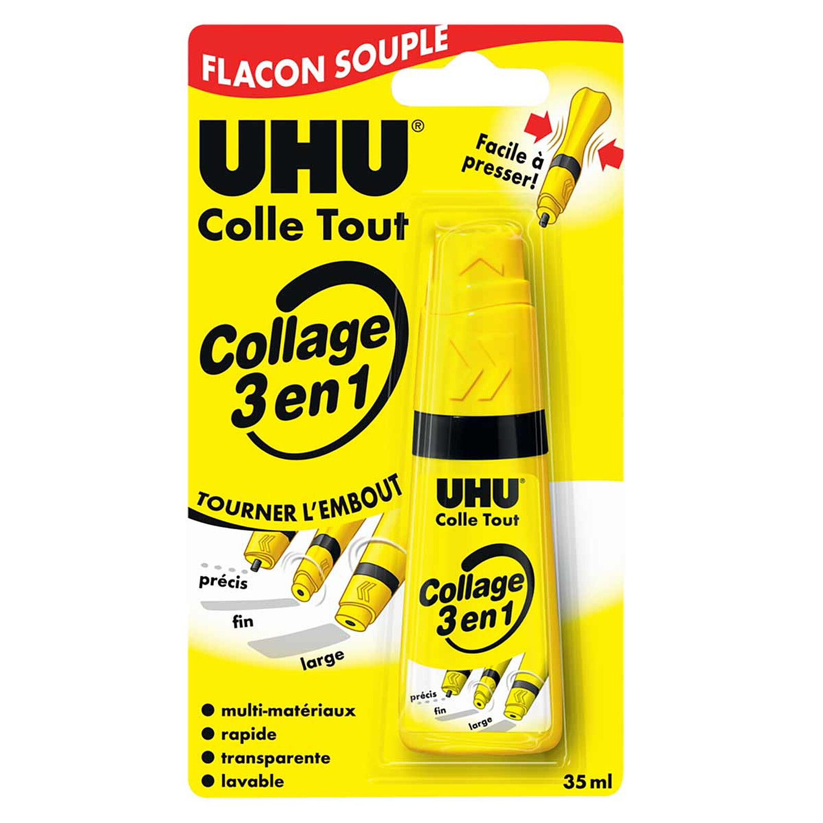 UHU Colle Collage 3 en 1 35 ml