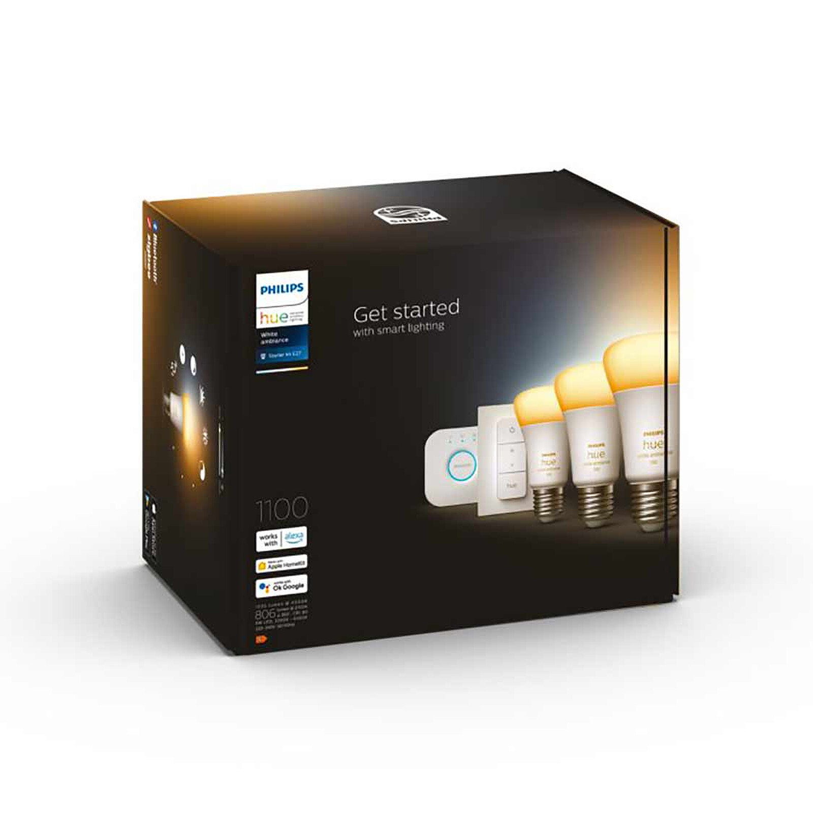 Philips Hue - Kit de démarrage Hue Play Light bar x2 - Lampe à poser  connectée Hue Go - White & Color Ambiance - Lampe connectée - Rue du  Commerce