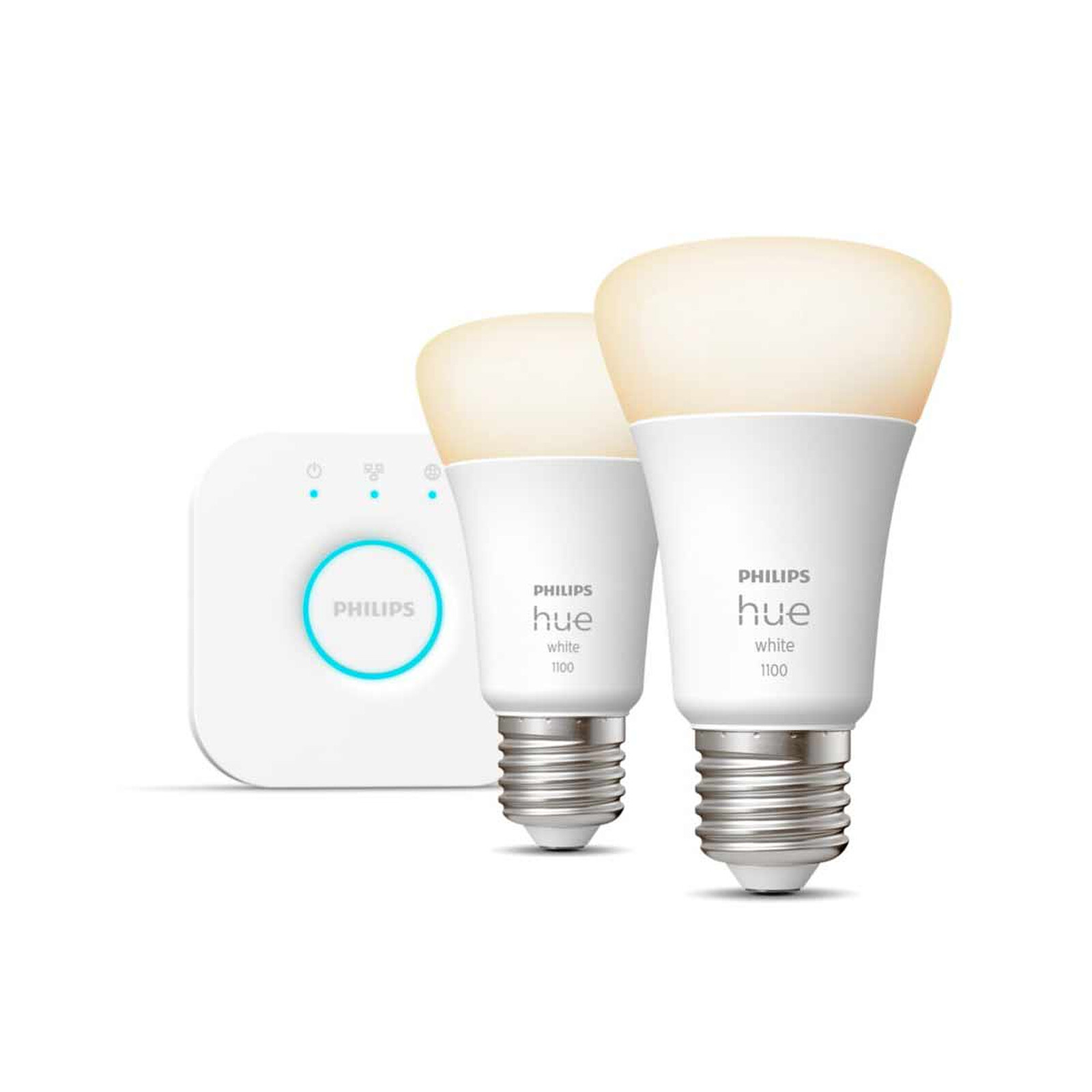 White Ambiance Starter Kit E27 A60 9.5 W Bluetooth x 2 - Smart light bulb Philips on LDLC