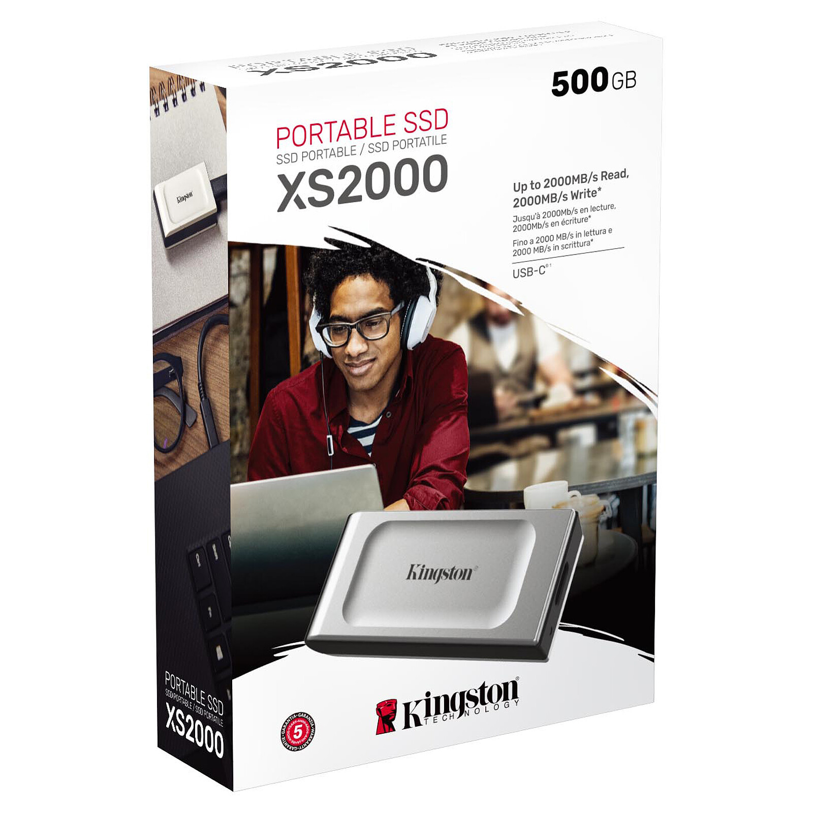 Kingston XS2000 500 Go - Disque dur externe - LDLC