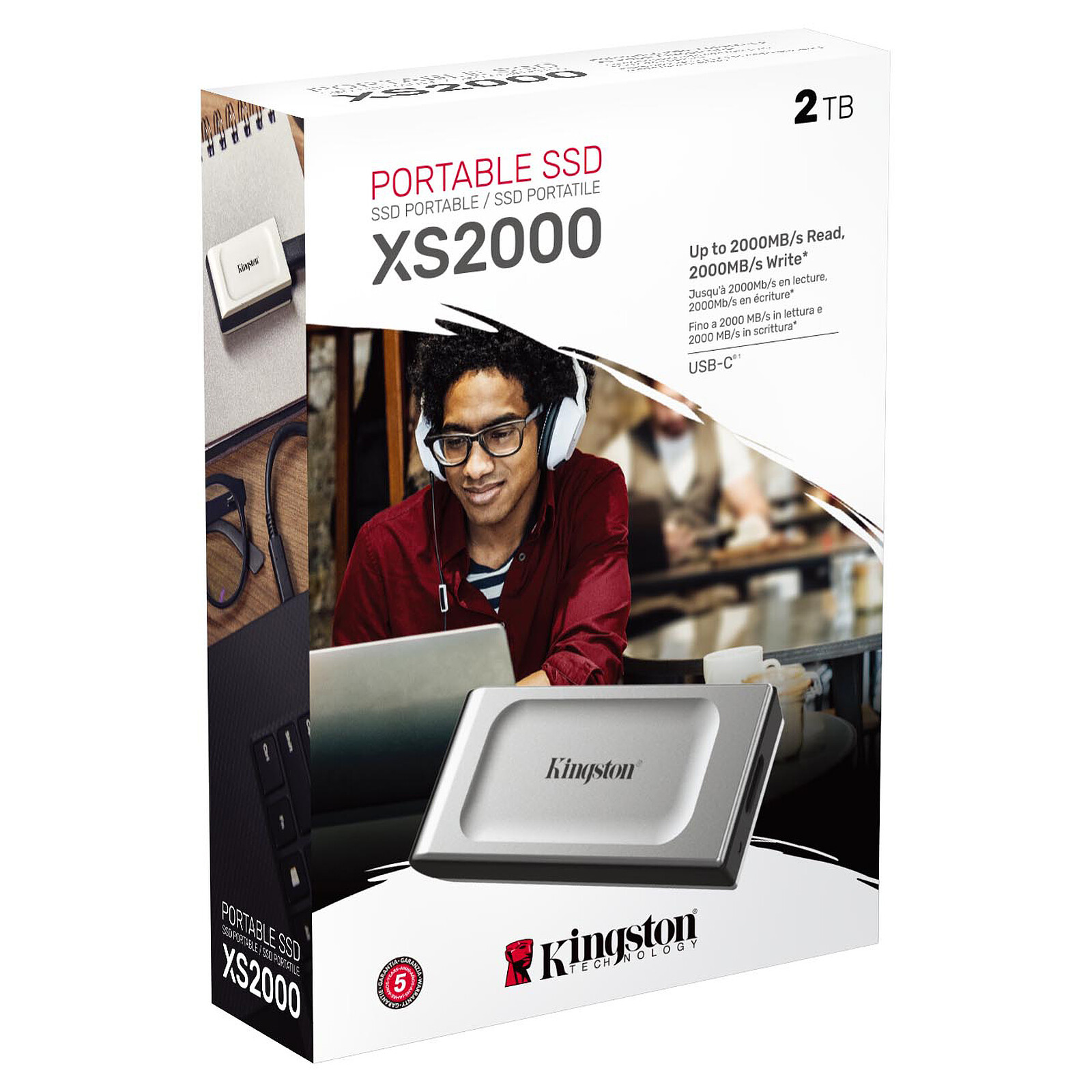 Kingston XS2000 2 To - Disque dur externe - LDLC