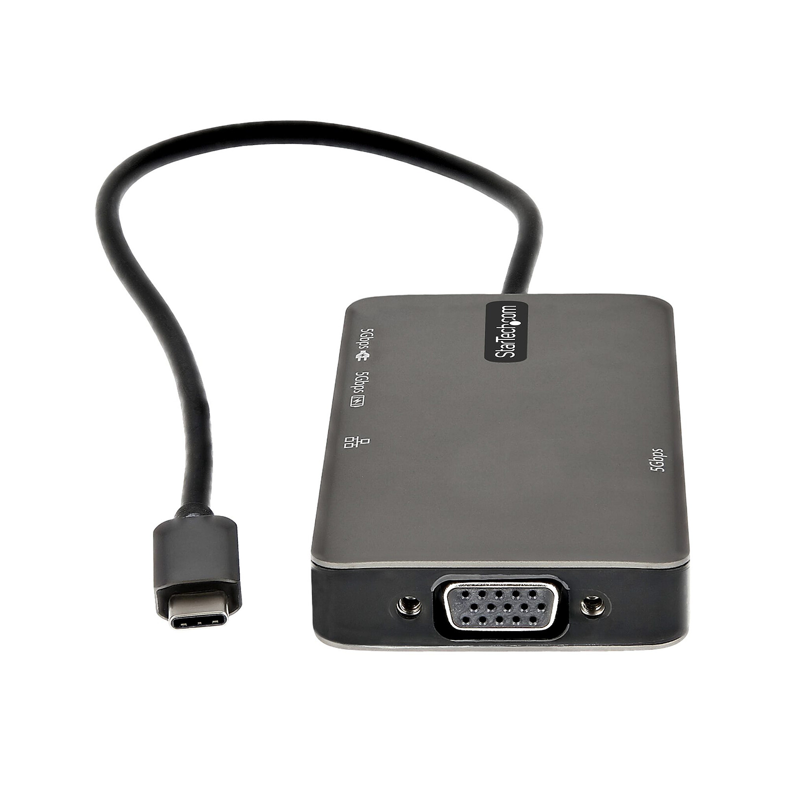 StarTech.com Adaptateur Multiport USB C - Vidéo Double HDMI 4K 60Hz - Hub  USB-A 5 Gbps à 2 Ports, 100W Power Delivery Pass-Through, GbE, SD/Micro SD,  Station d'Accueil/Mini Dock pour PC Portable