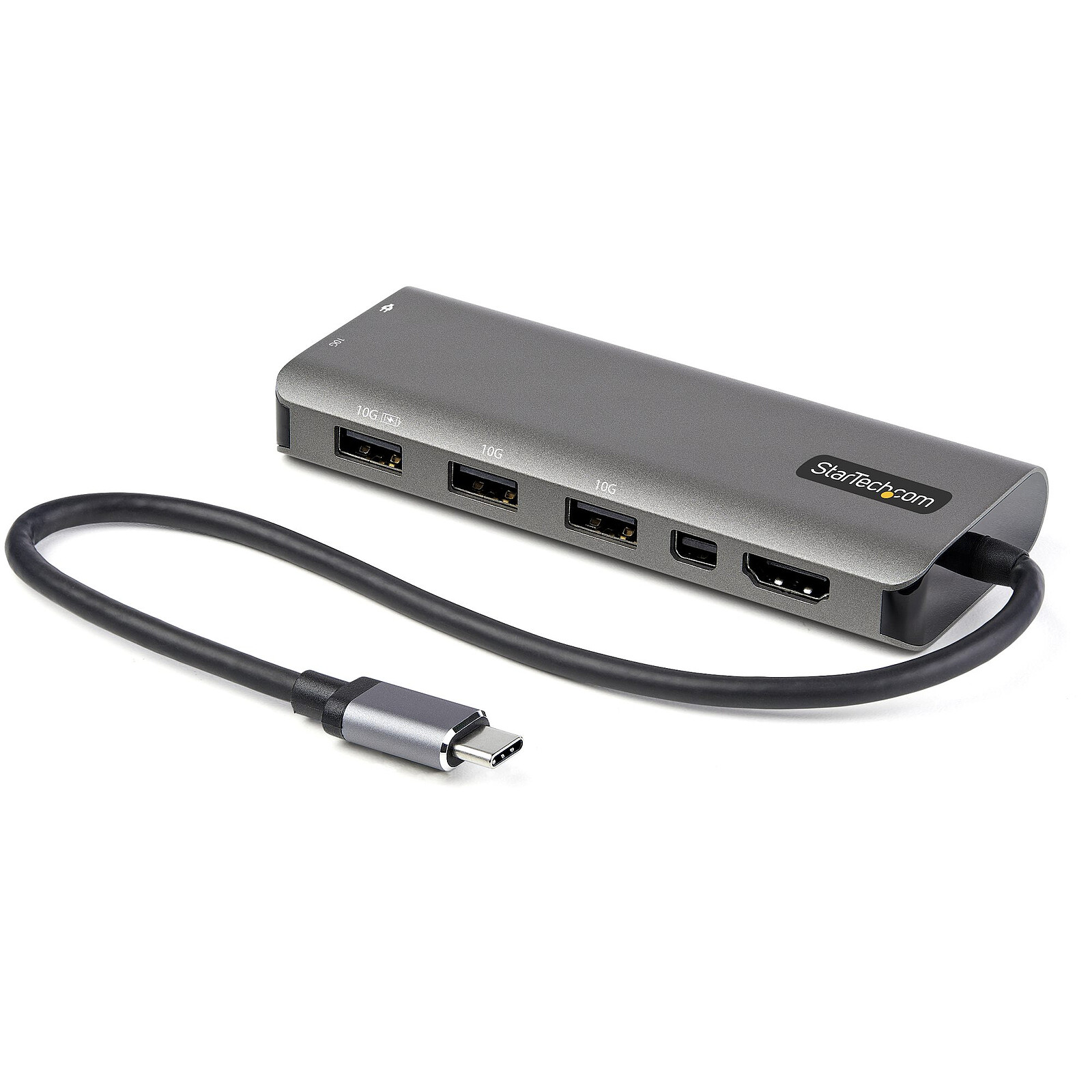 StarTech.com Adaptateur multiport USB-C avec HDMI ou Mini DisplayPort 4K 60  Hz, Hub USB 4 ports et Power Delivery 100W - Station d'accueil PC portable  - Garantie 3 ans LDLC