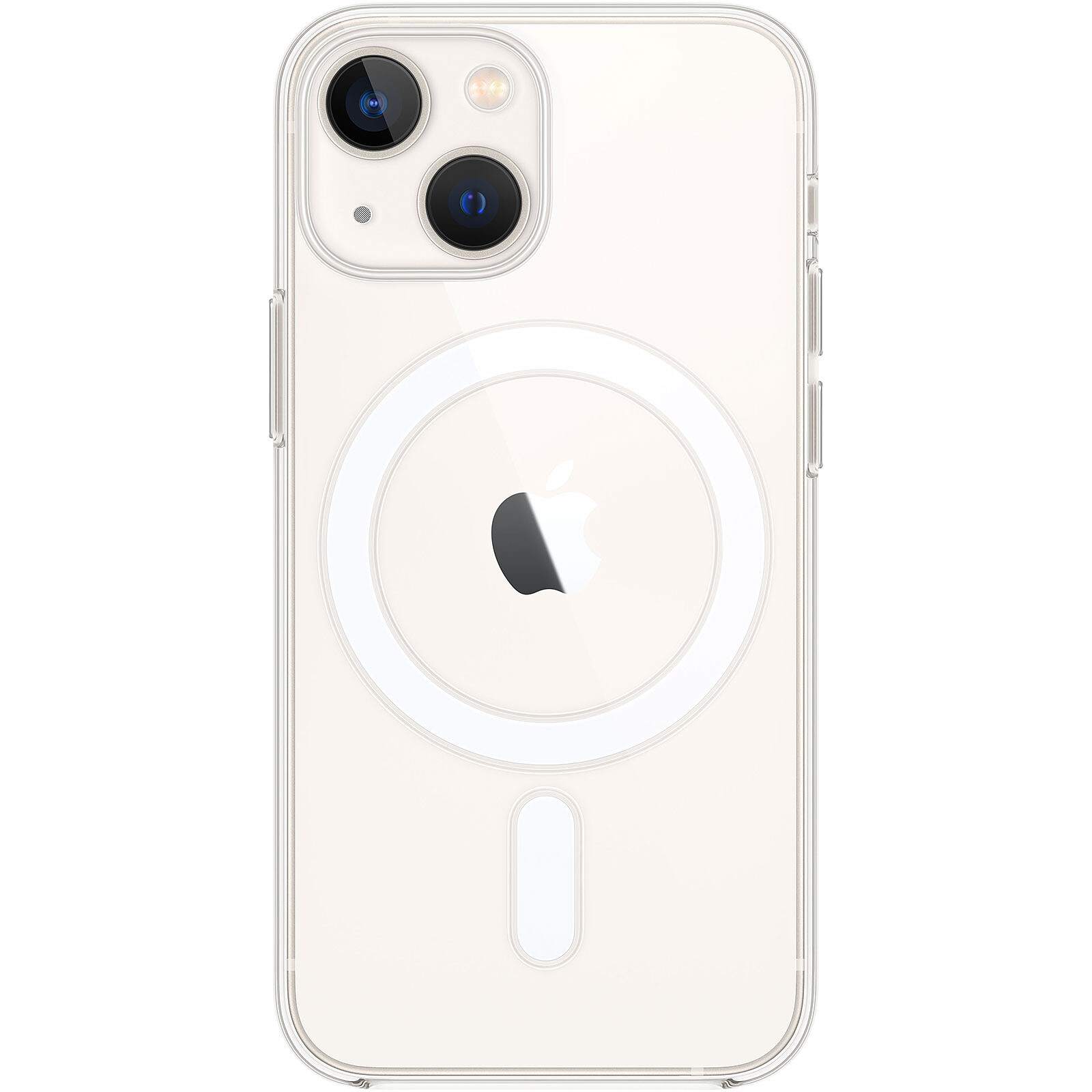 Coque iPhone 13 Mini antichoc avec porte-cartes (transparente) - Coque -telephone.fr