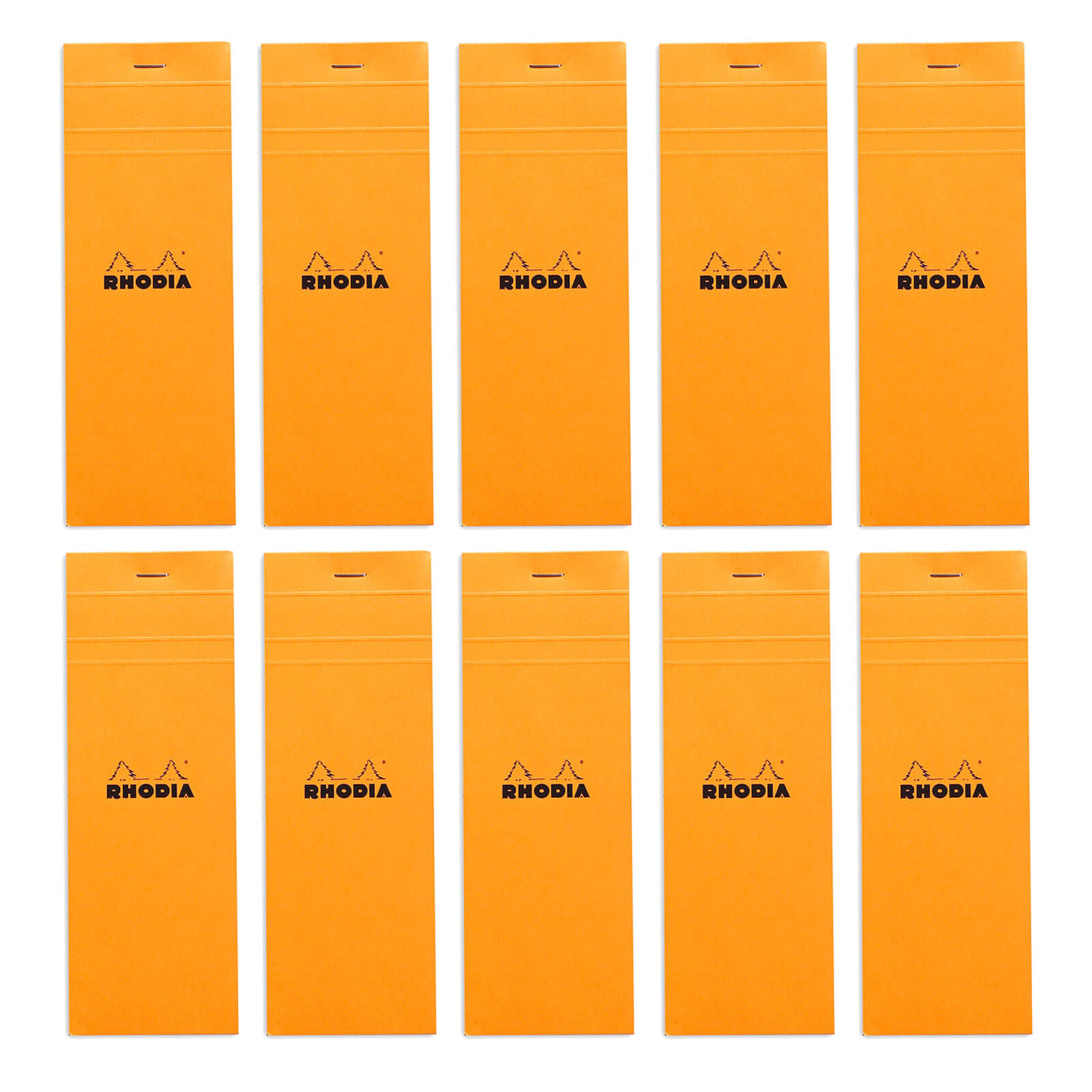 Bloc notes Rhodia - Orange - A4 21 x 31.8 cm - Bloc agrafé n°20