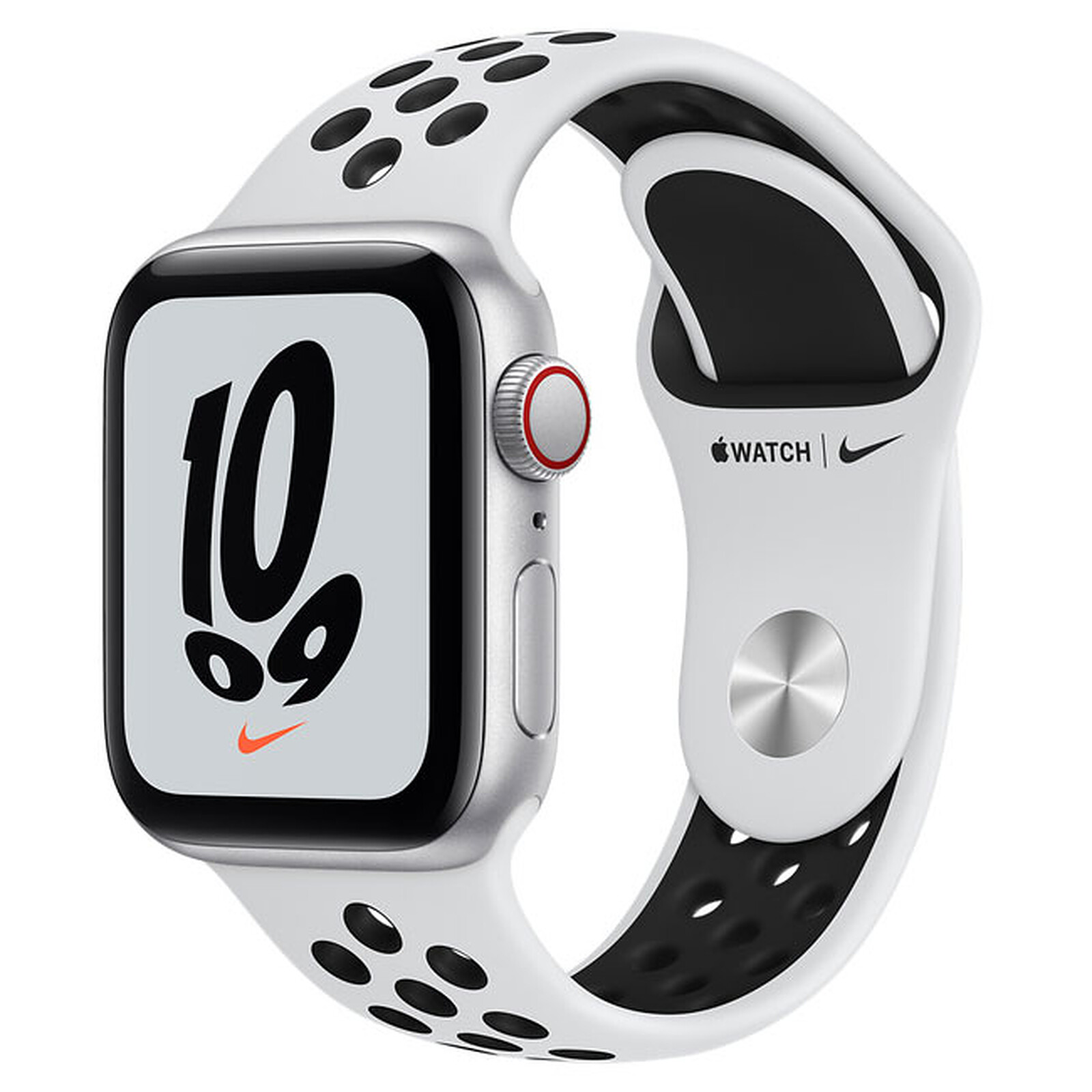 Apple Watch SE GPS + Cellular (2022) Silver Aluminium Bracelet Sport White  44 mm - Montre connectée - Garantie 3 ans LDLC