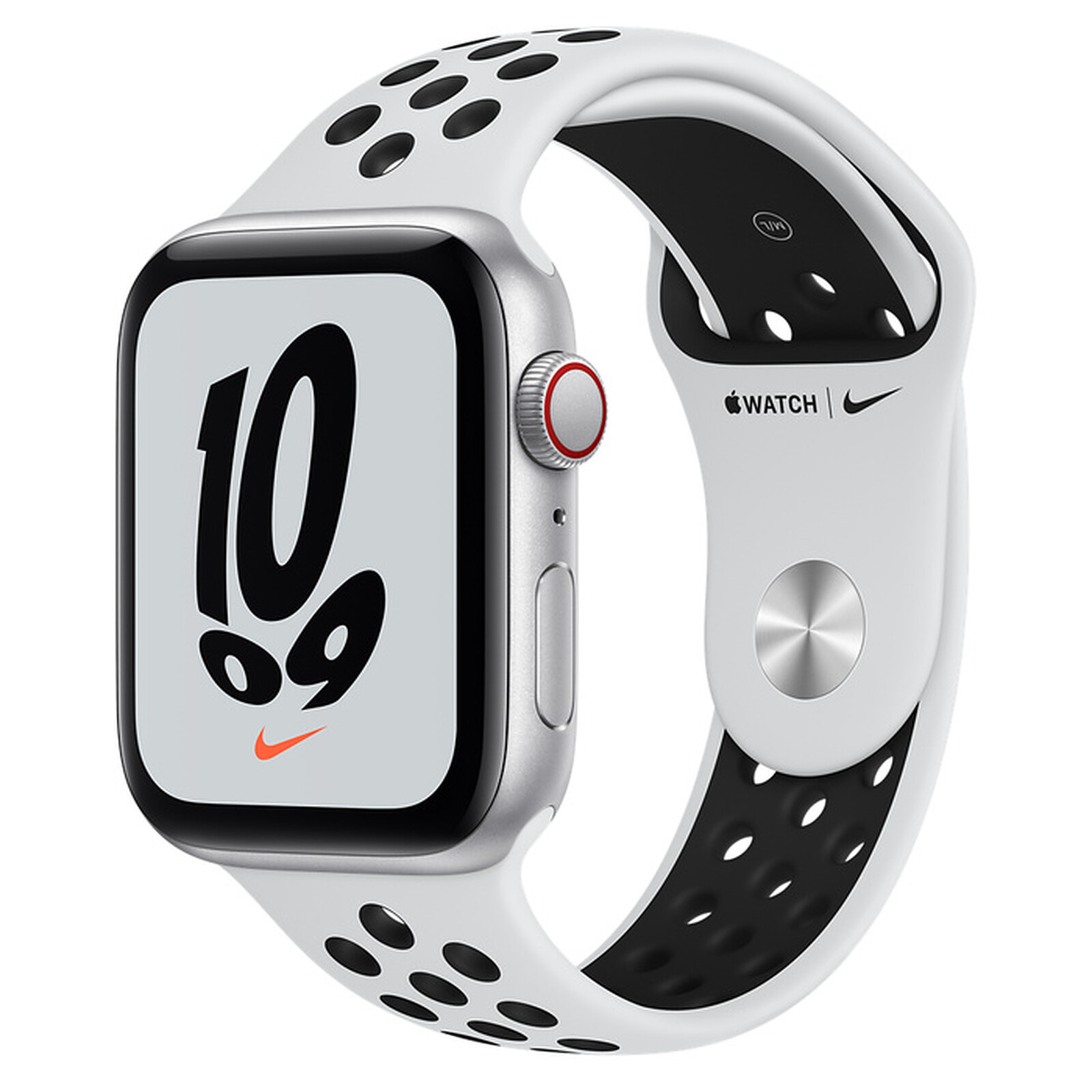 Apple Watch Nike SE GPS + Cellular Silver Aluminium Sport Band