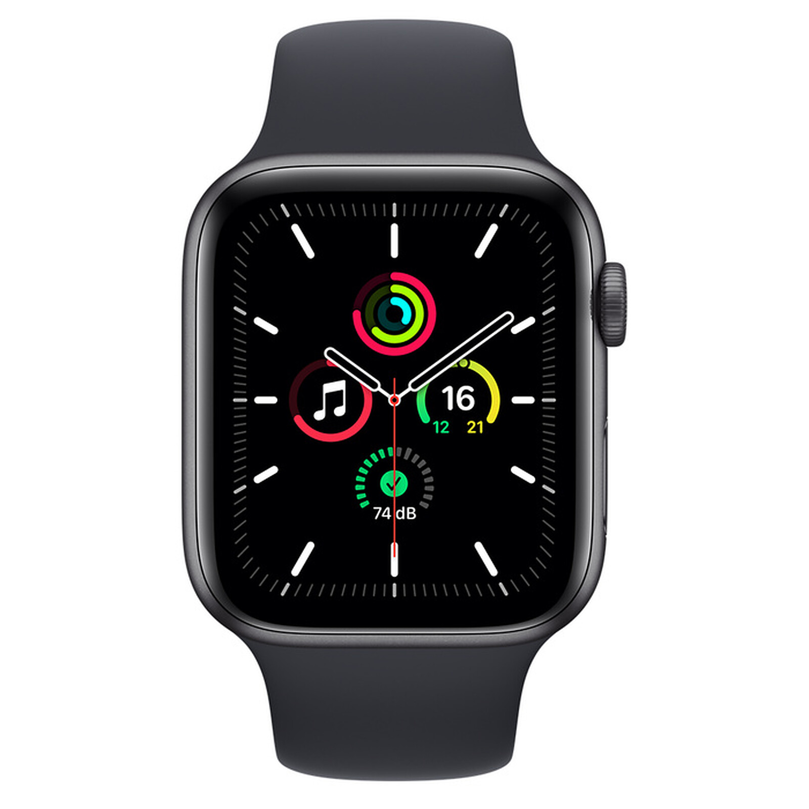 Apple Watch SE GPS Space Gray Aluminium Sport Band Midnight 44 mm - Smart  watch - LDLC 3-year warranty
