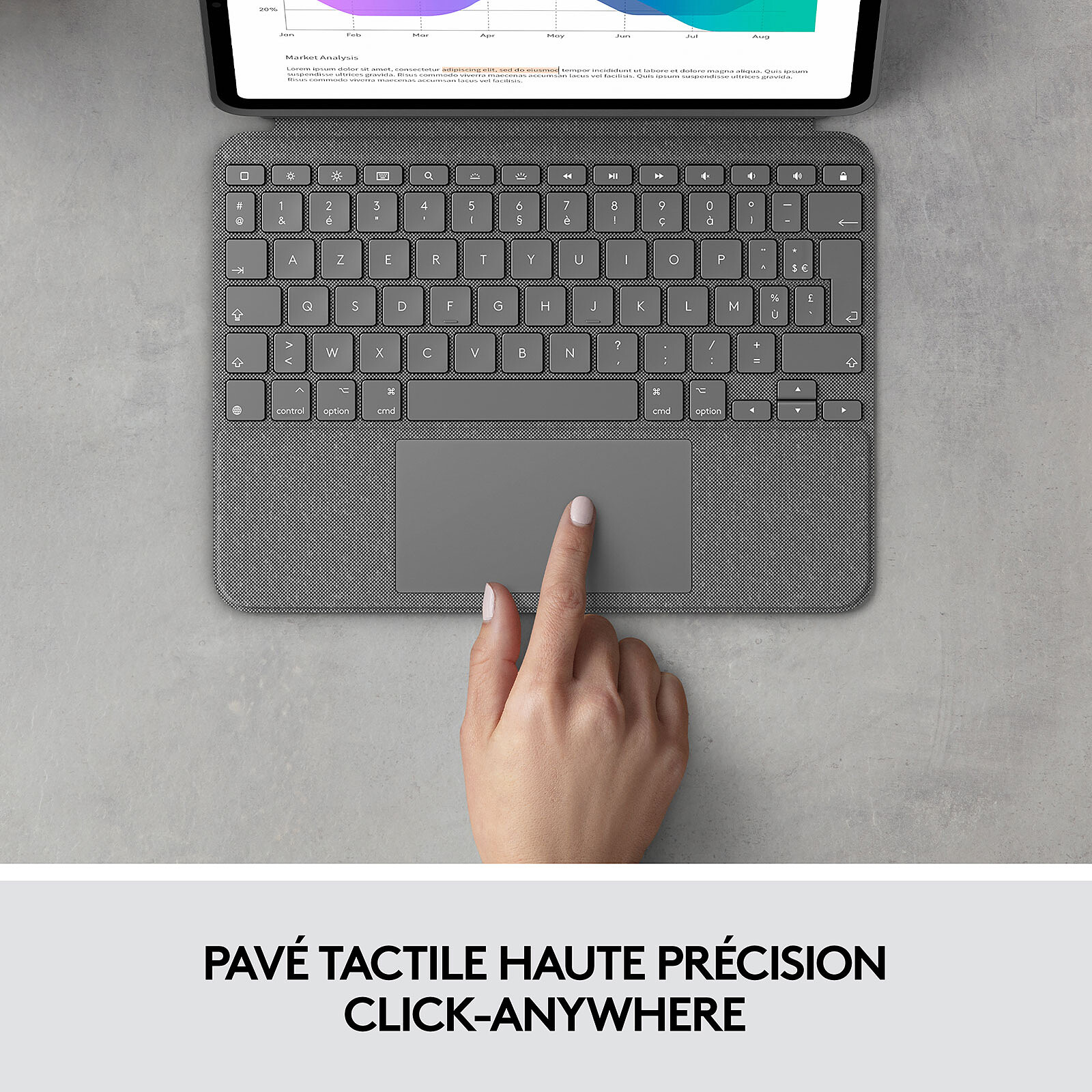 Funda iPad Pro 12,9 teclado Combo Touch Logitech