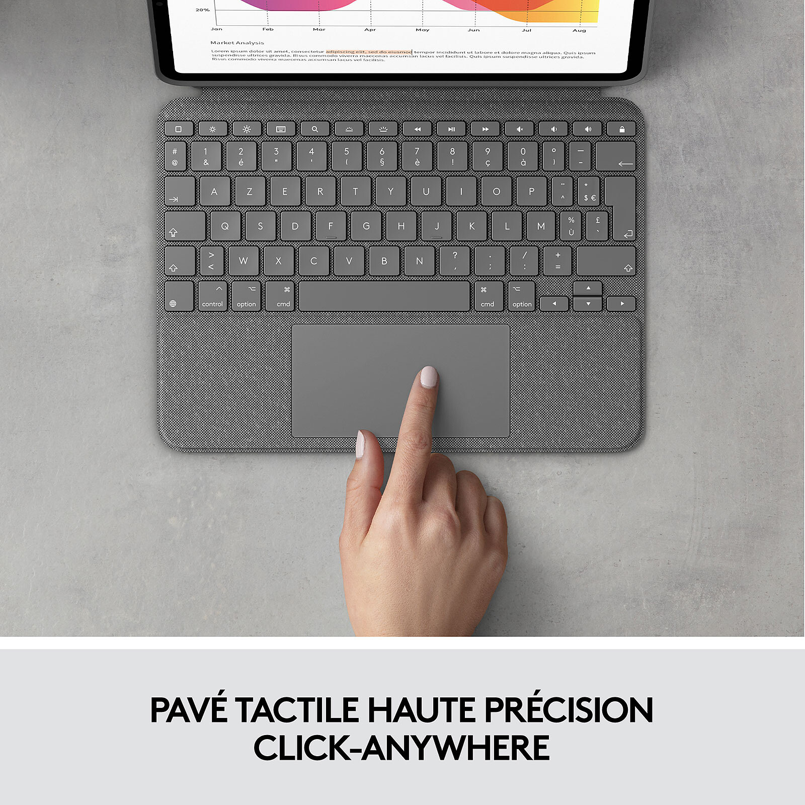 Coque Clavier Tactile pour iPad 10.2 9 è Gen 2021 & Mauritius