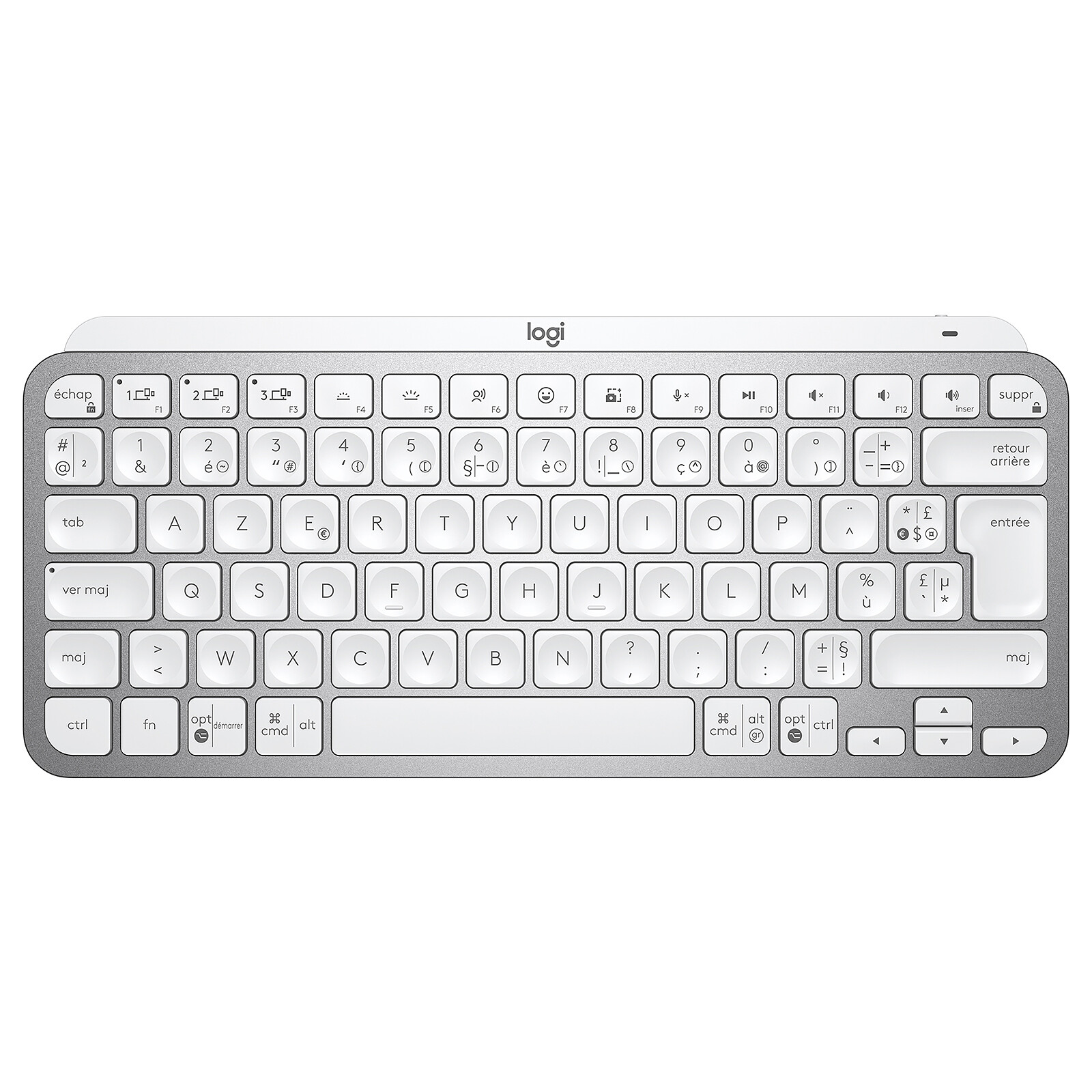 Clavier sans fil Logitech - MX Keys Mini - Pour MAC - Compact, Bluetooth,  rétroéclairé