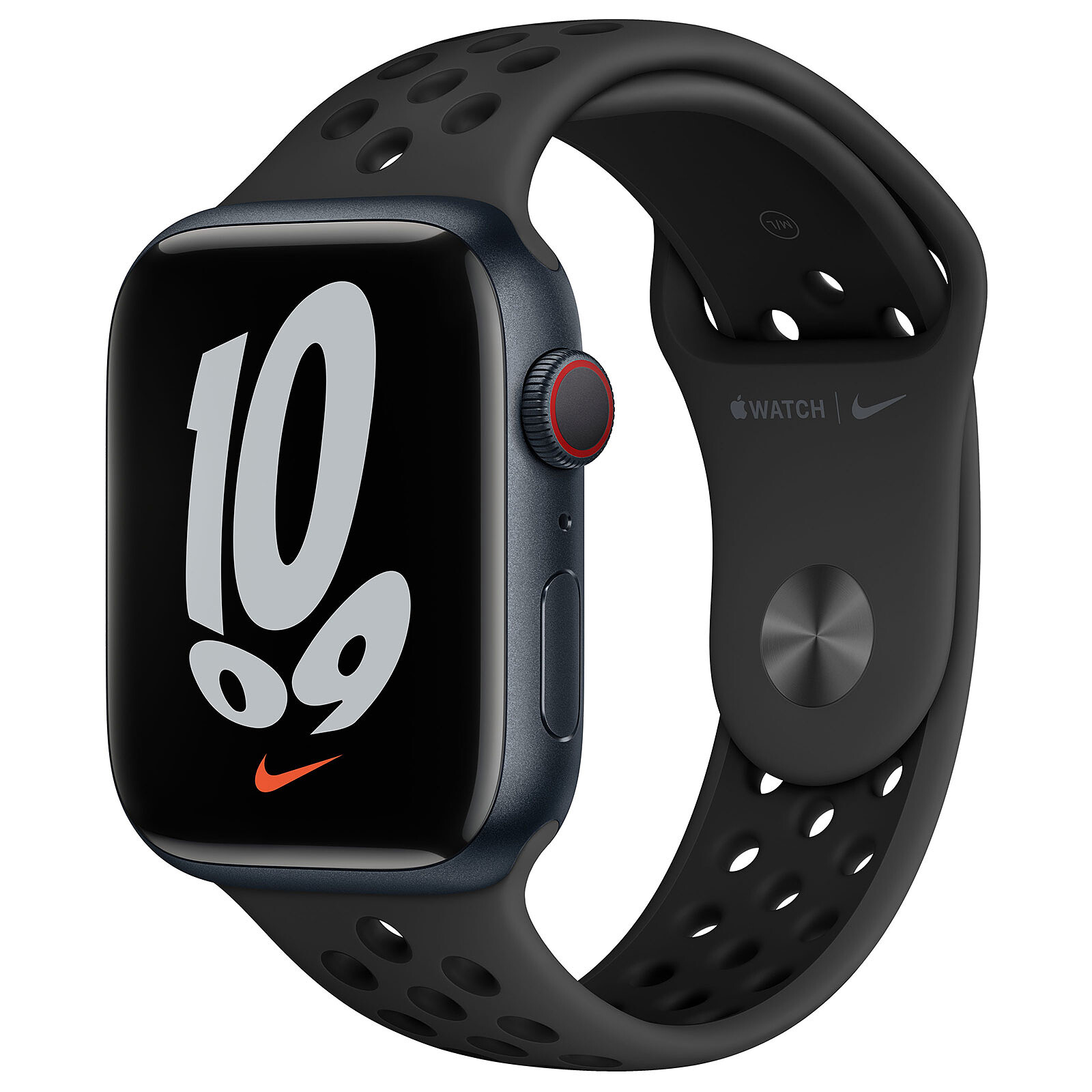 Apple Watch Nike 7 GPS + Celular Banda deportiva de aluminio MEDIANOCHE 45 mm - Smartwatch Apple en | ¡Musericordia!