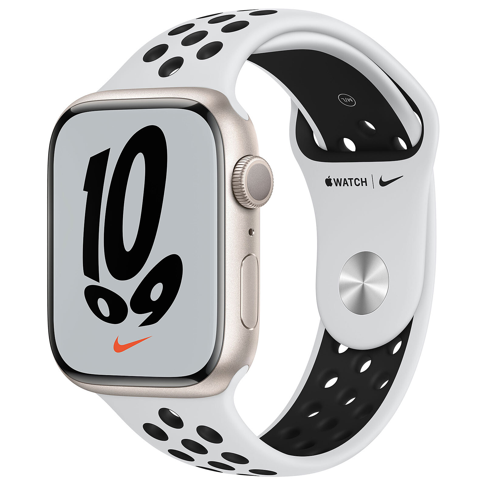 Apple Watch Nike Series 7 GPS Correa deportiva de BLANCO ESTRELLA 45 mm Smartwatch Apple en LDLC