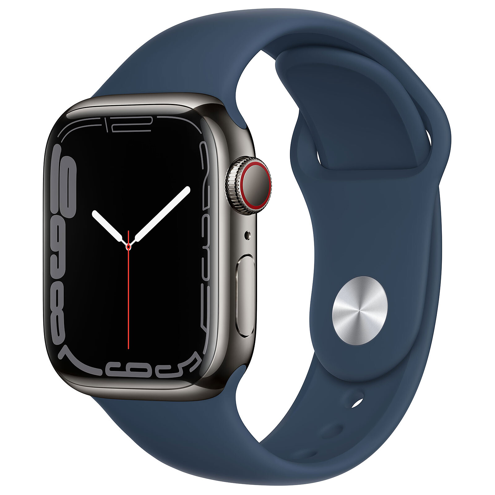 Apple Watch Series 7 GPS + Cellular Graphite Stainless Abyss Blue 