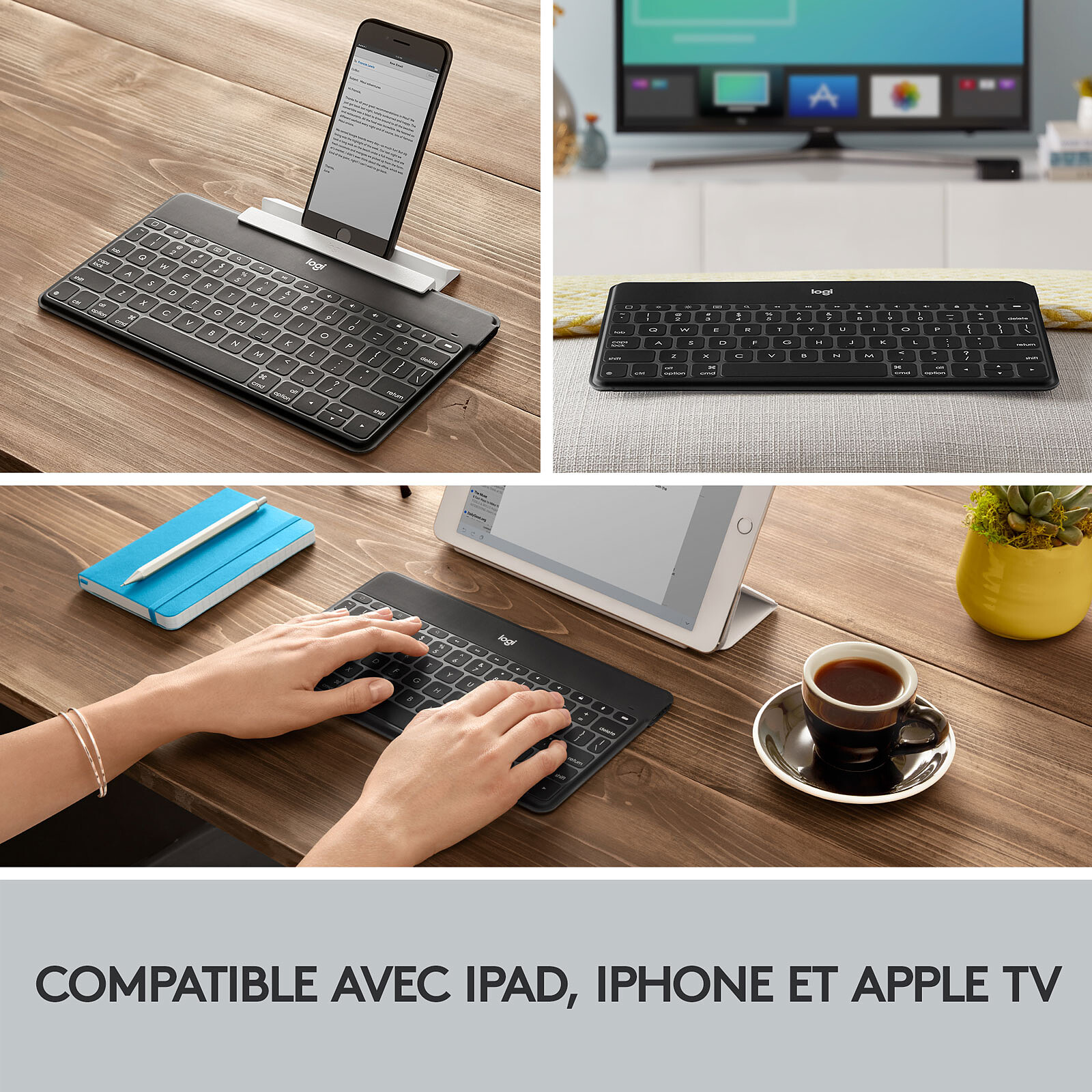 Mobility Lab Clavier pour Smart TV (Noir) - Clavier tablette - Garantie 3  ans LDLC