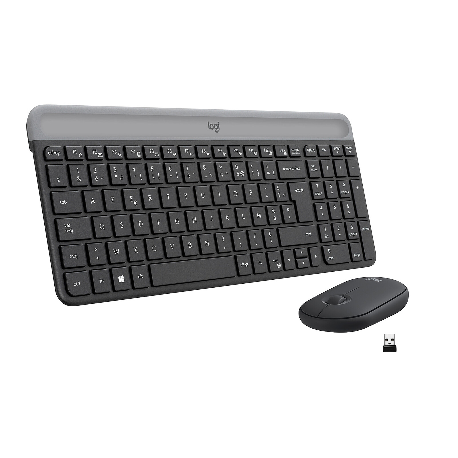 Logitech MK470 (Graphite) - Pack clavier souris - Garantie 3 ans LDLC