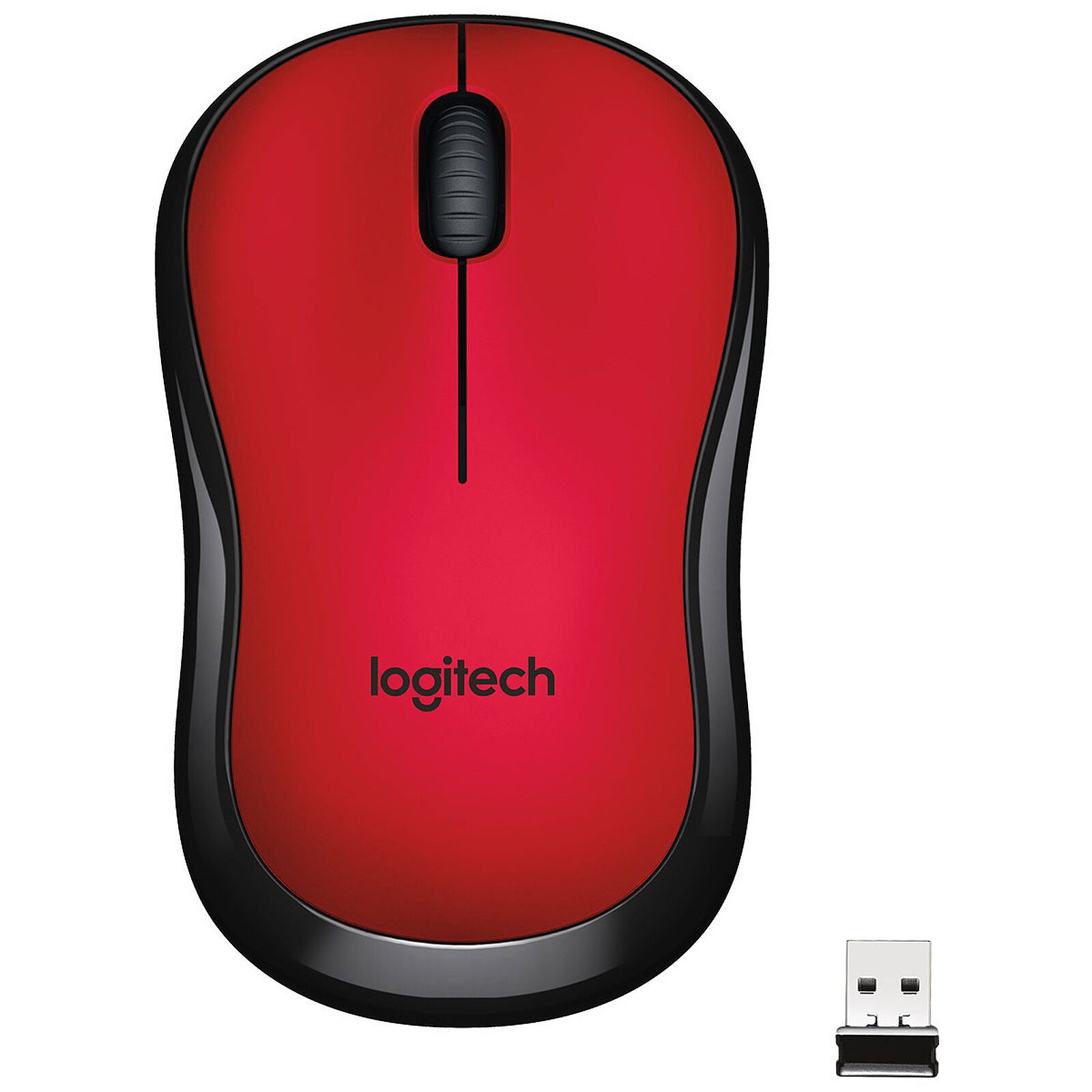 Logitech M220 Silent (Rojo) - Ratón PC en