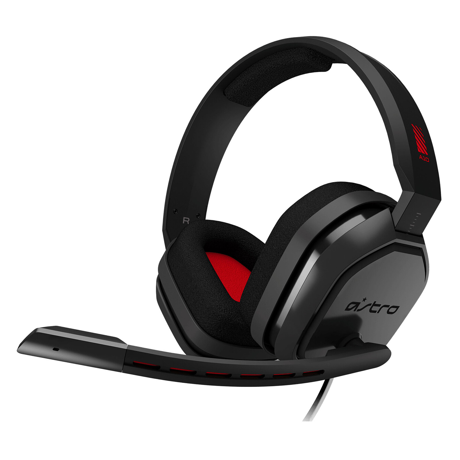 Astro A10 Gris/Rouge (PC/Mac/Xbox One/PlayStation 4/Switch/Mobiles) - Micro- casque - Garantie 3 ans LDLC