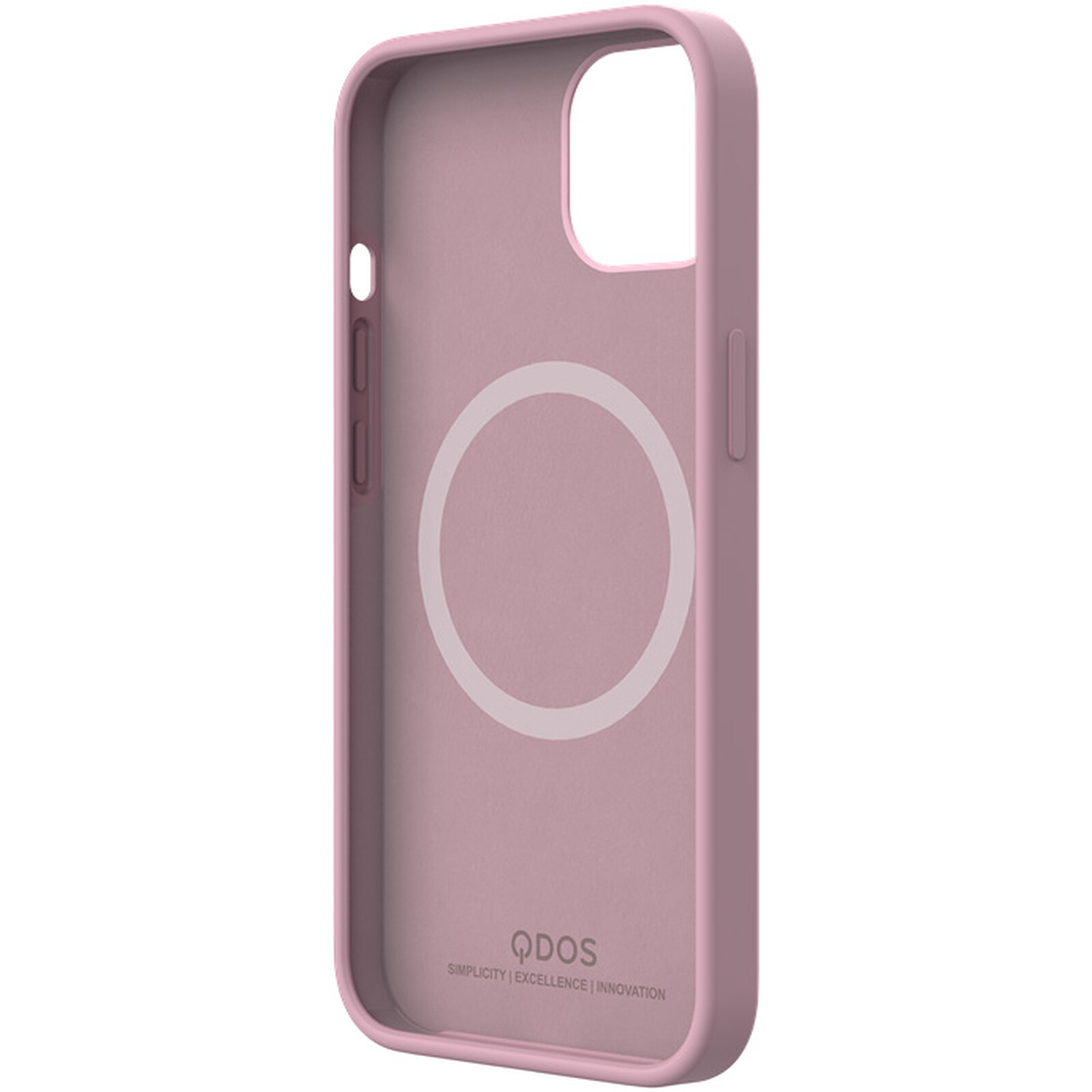 Funda QDOS Pure Touch con cierre rosa para iPhone 13 - Funda de