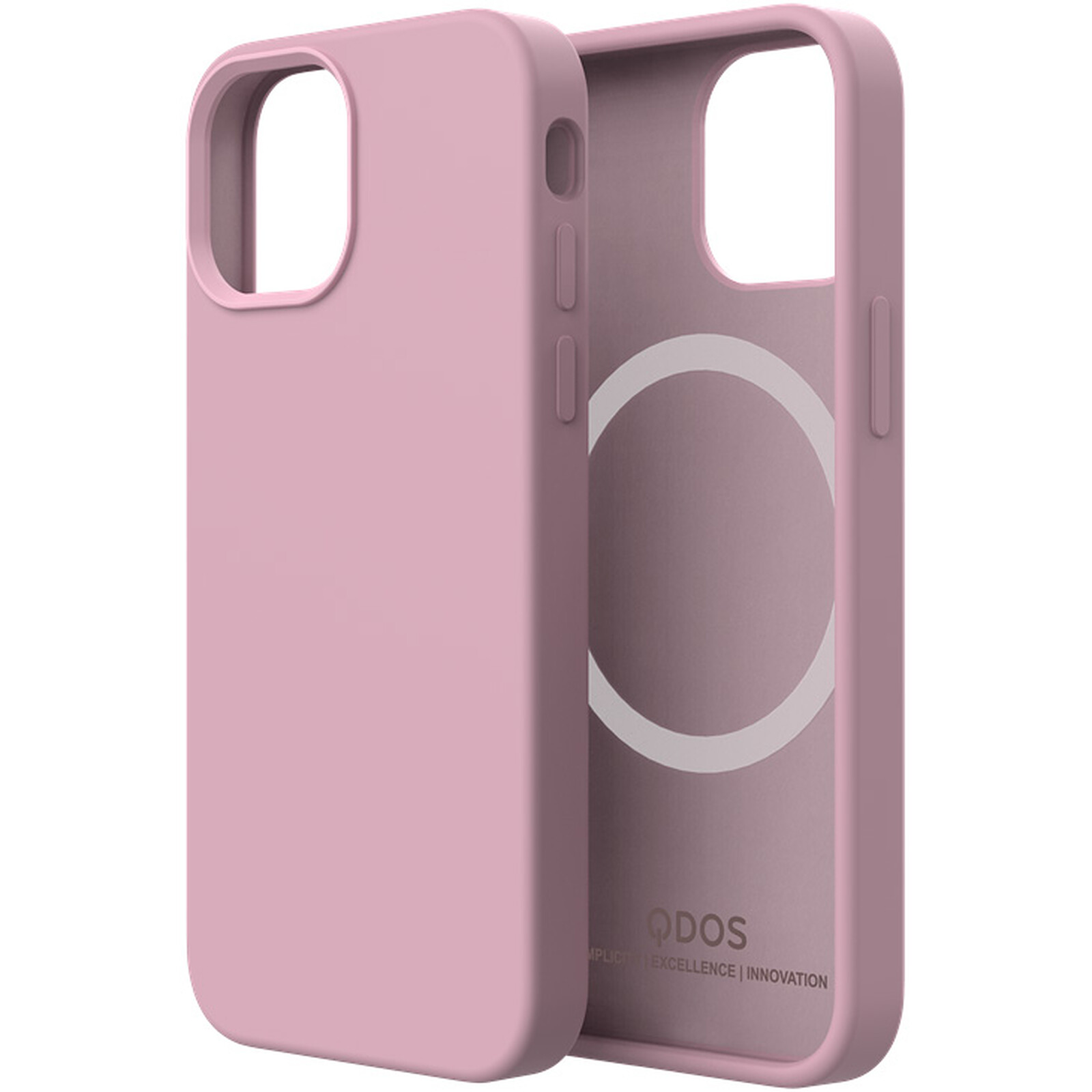 Funda QDOS Pure Touch con cierre rosa iPhone 13 mini Funda de teléfono Qdos LDLC