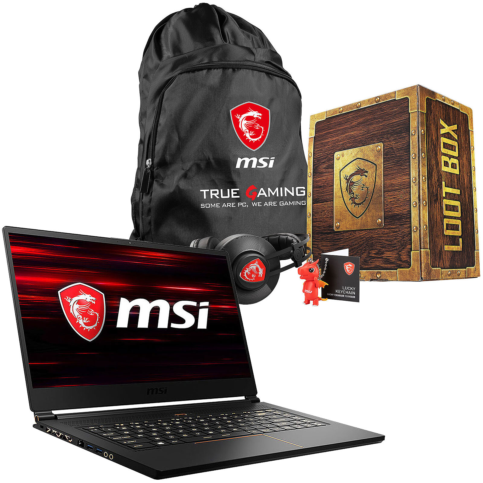 MSI GS65 Stealth Thin 9SD-1676EN + MSI Loot Box Pack L FREE! - Laptop MSI on LDLC | Moley