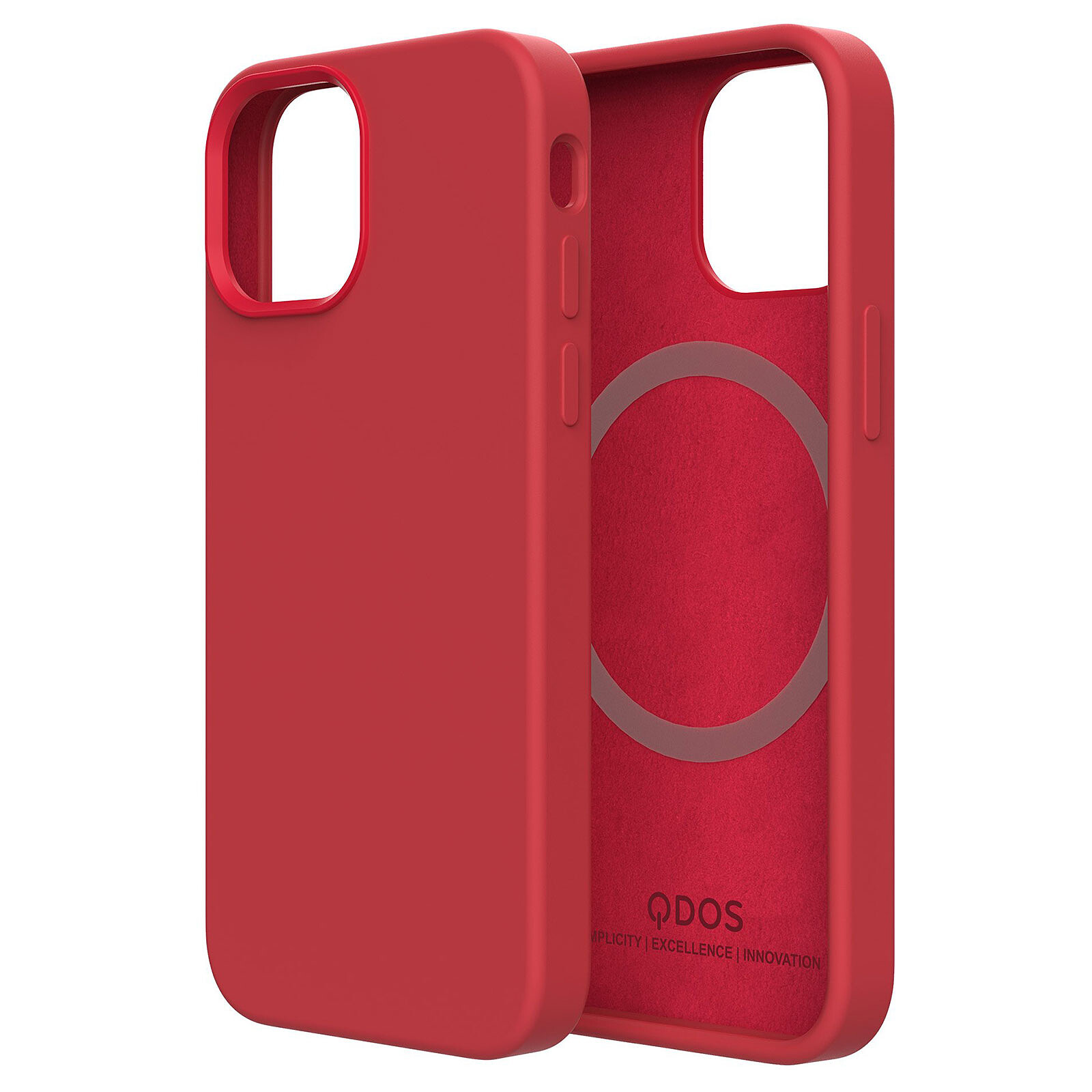 Fundas iPhone 13 Pro (Silicona+Imán) - Rojo