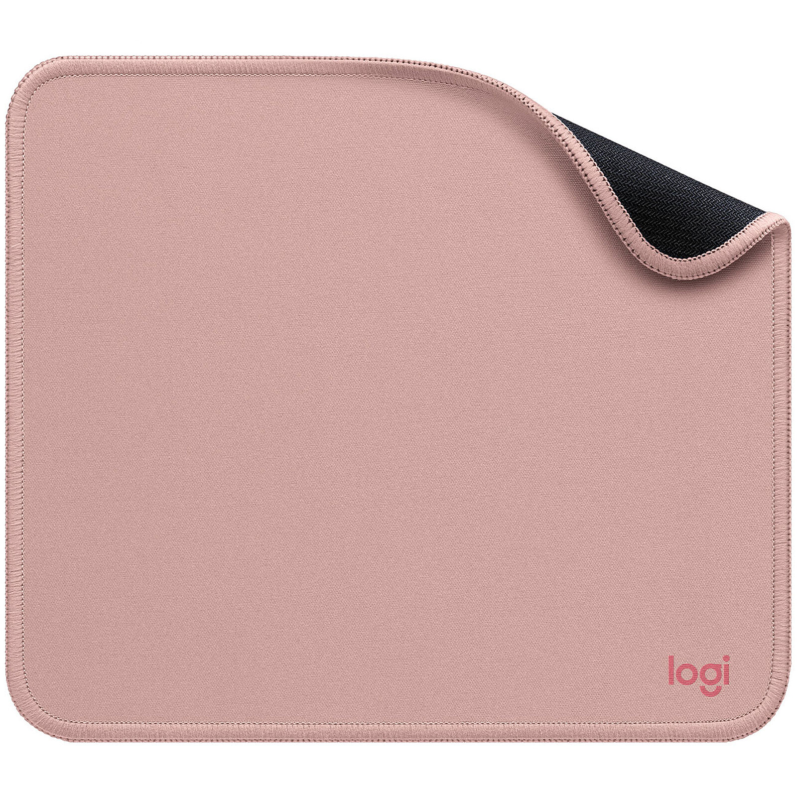 Tappetino per mouse rosa I Ø 22 cm rotondo I Mouse pad dimensioni standard,  antiscivolo I semplice moderno I dv_443