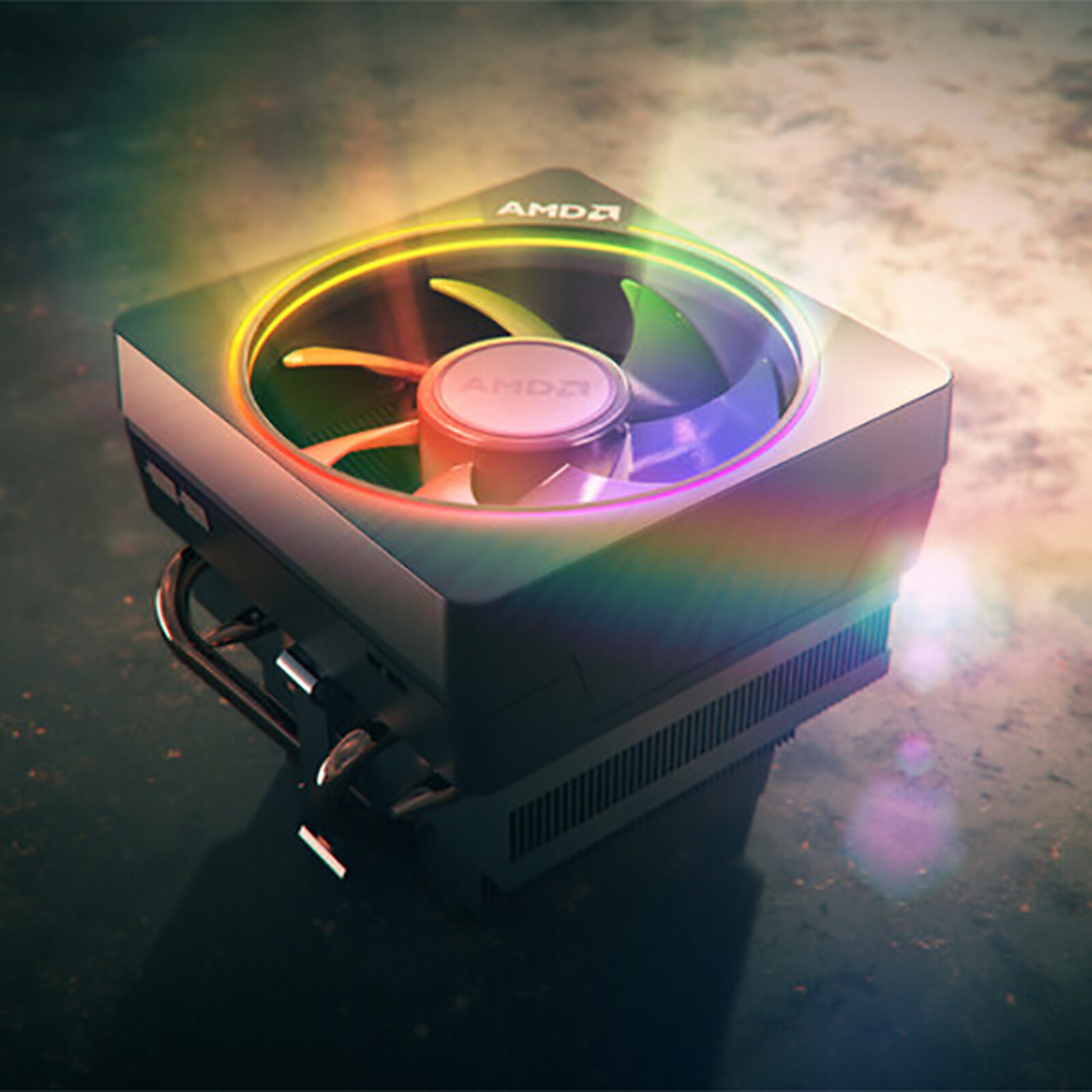 Voici ce ventirad AMD RGB (modèle Wraith PRISM) 