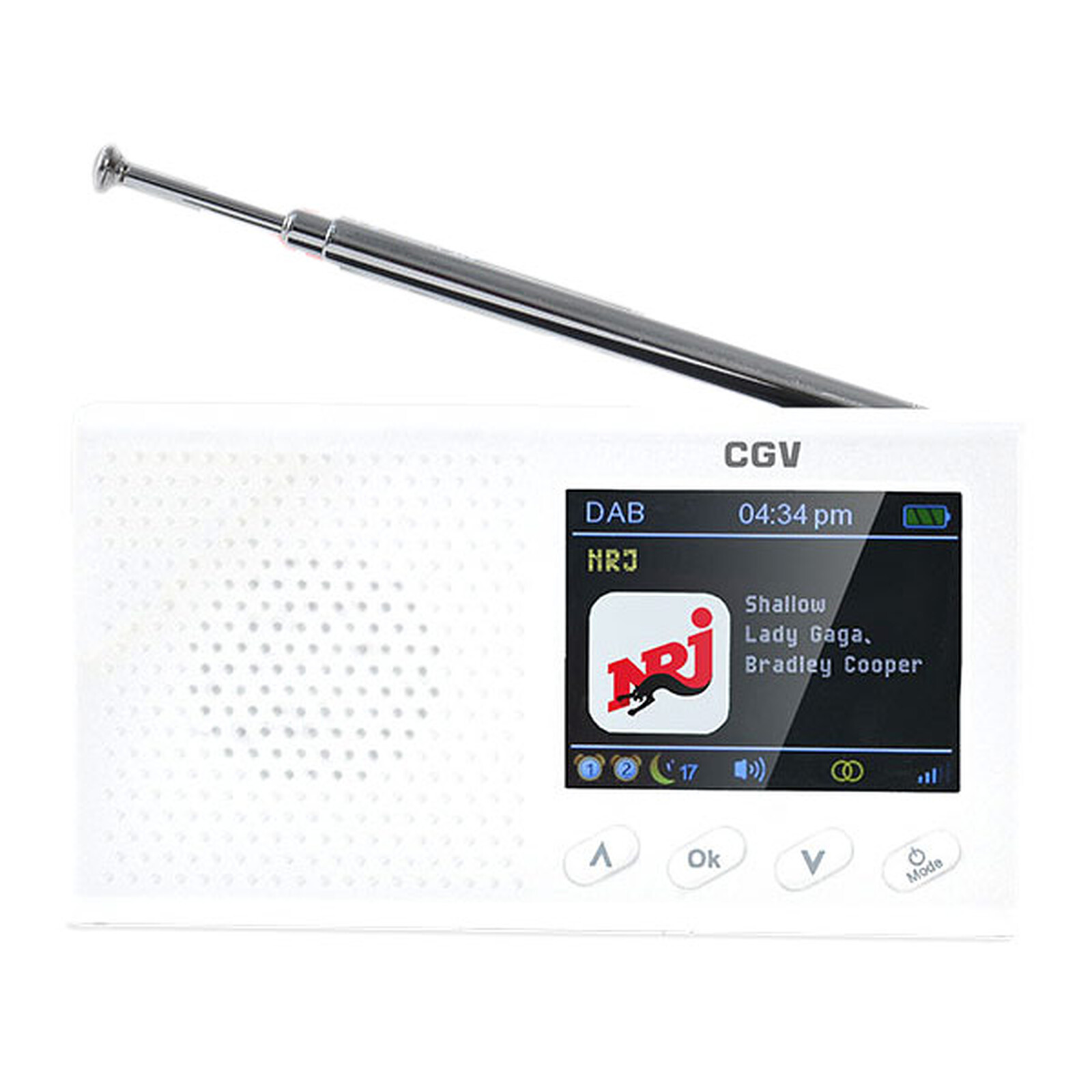 Radio internet bluetooth wifi dab+ fm - écran couleur, 34 w