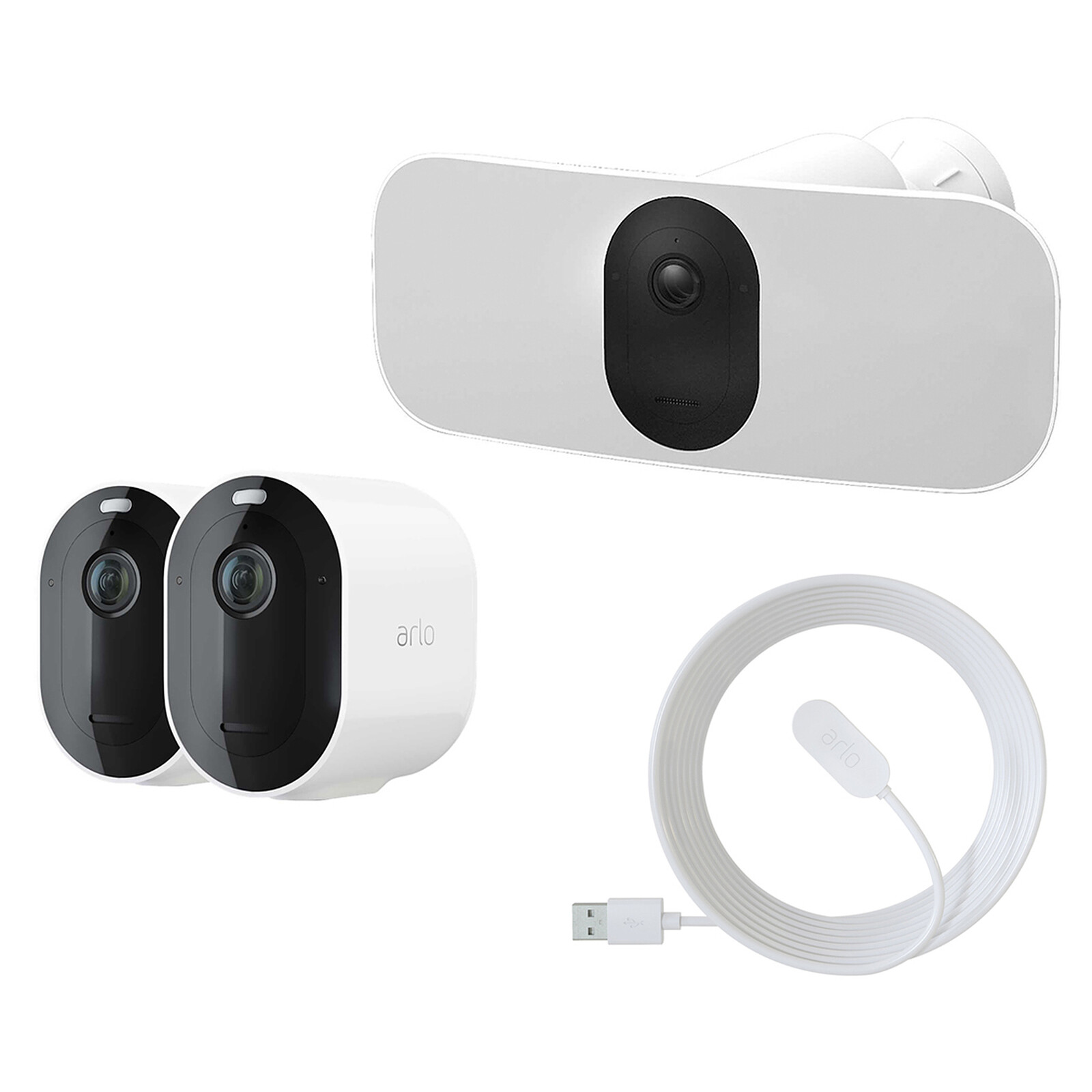 Arlo Pro 4 VMC4250P Blanc - Caméras de surveillance sur Son-Vidéo.com