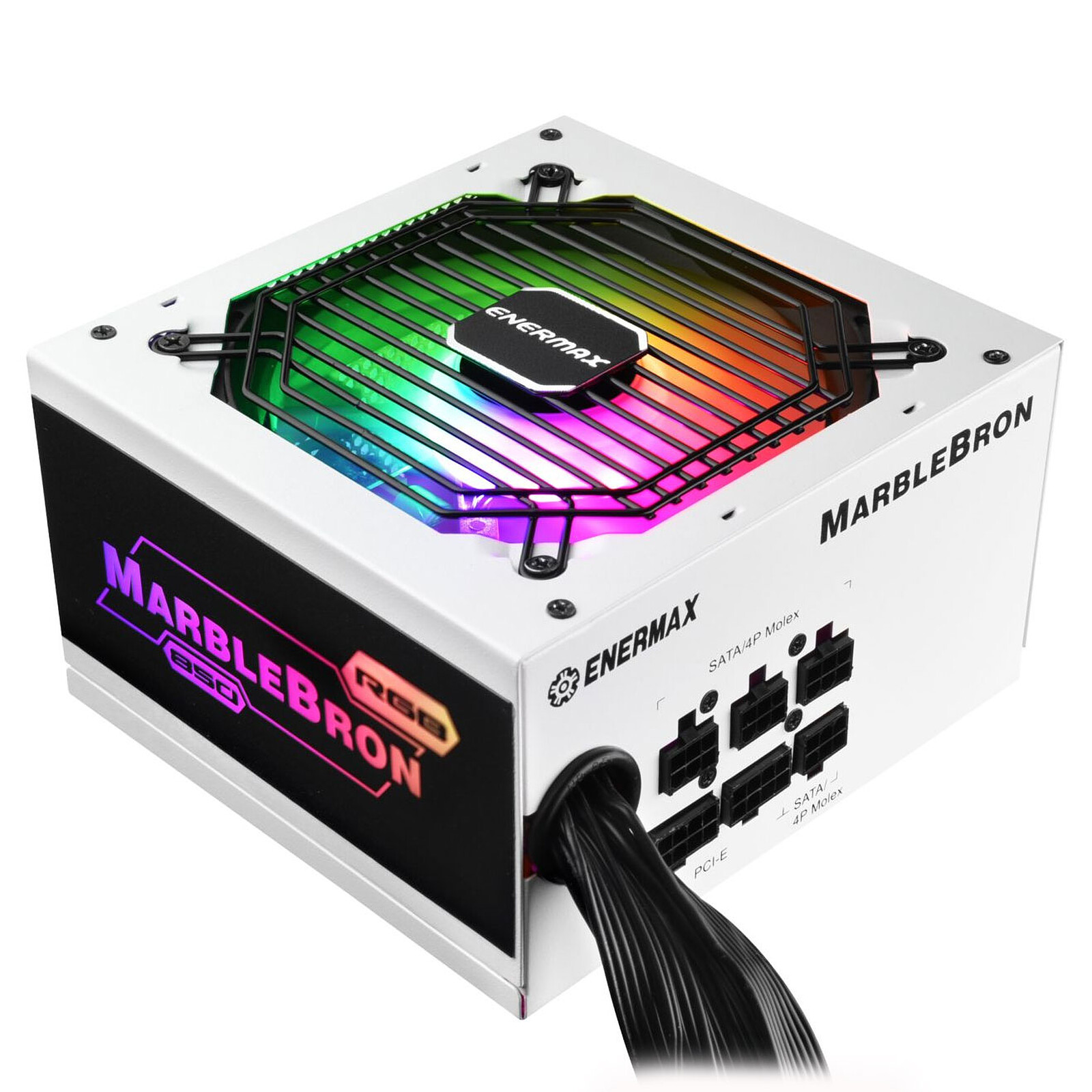 Enermax MARBLEBRON 850 Watts RGB - Blanc - Alimentation PC - LDLC