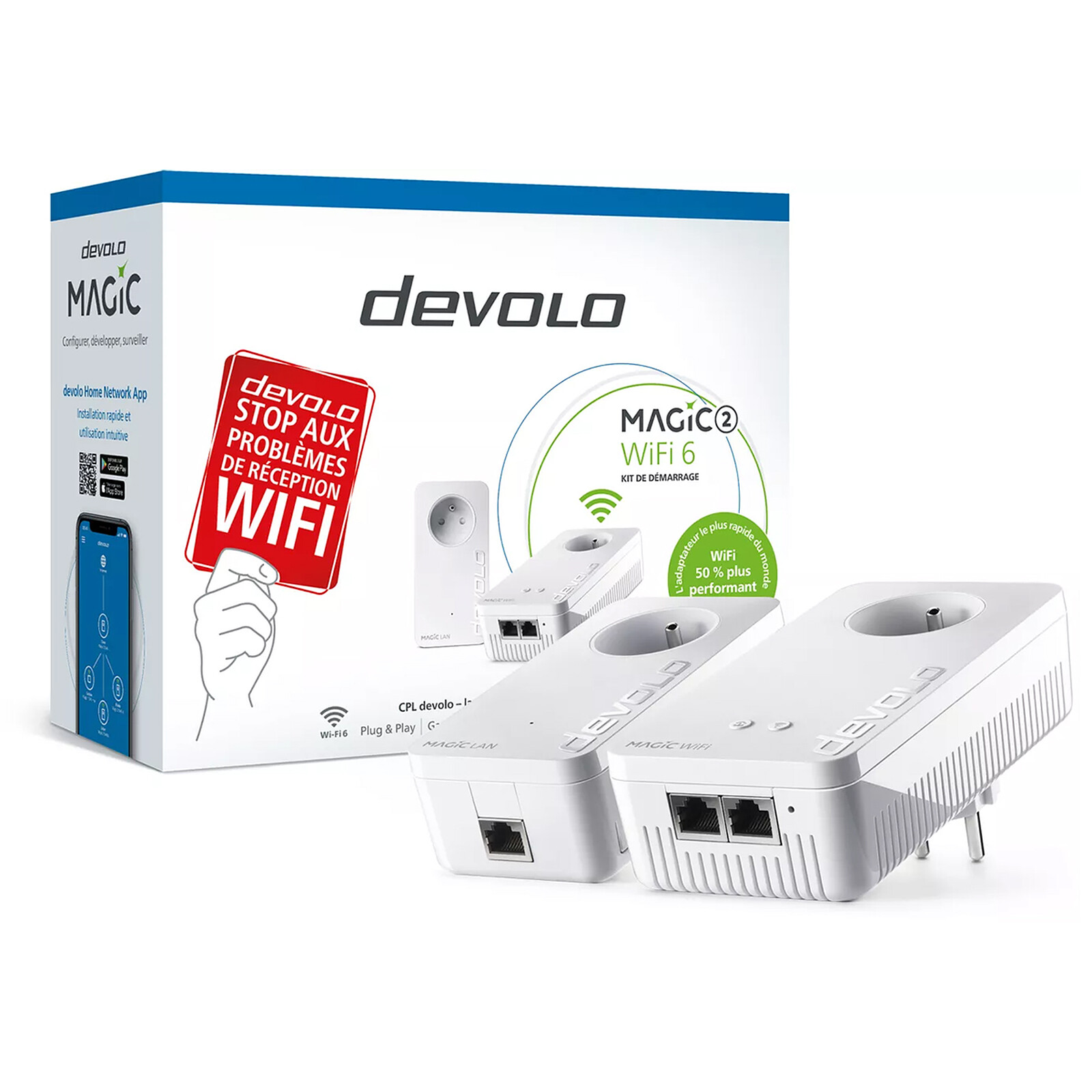 Devolo Magic 1 AC1200 Whole Home WiFi Starter Kit - Twin - Pristine