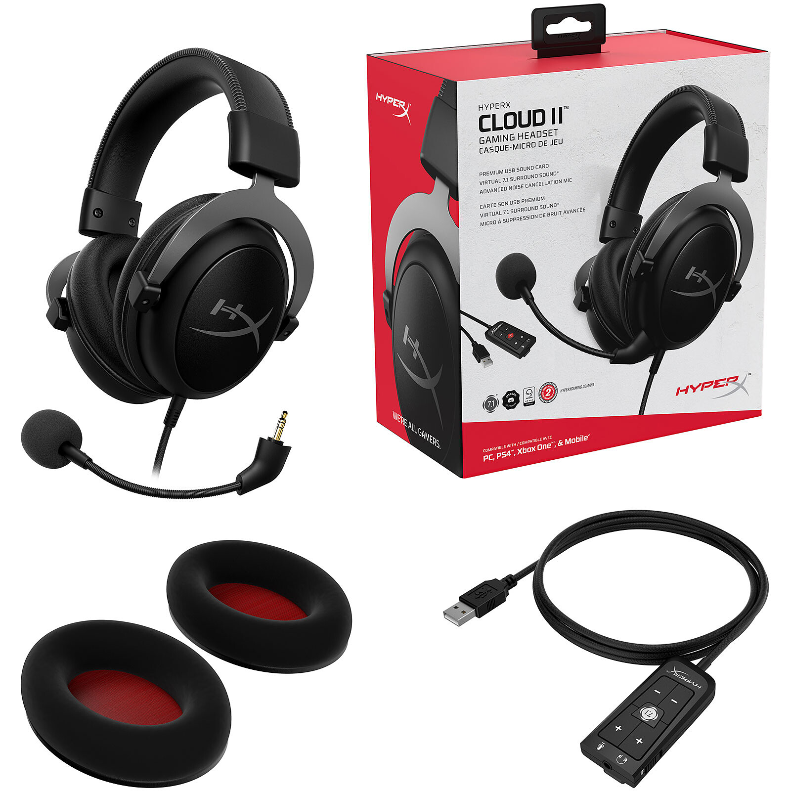 Casque Gamers avec Micro pour Manette Xbox One Smartphone Son