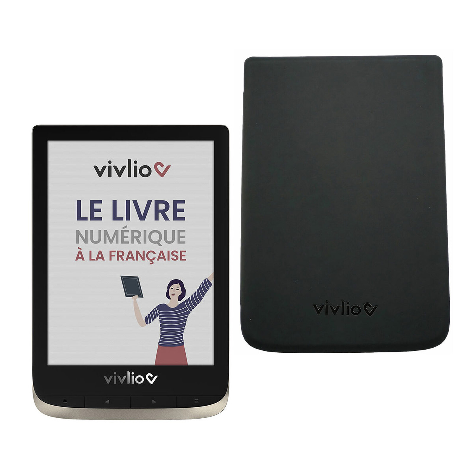 Vivlio Light Noir - Liseuse eBook - Garantie 3 ans LDLC