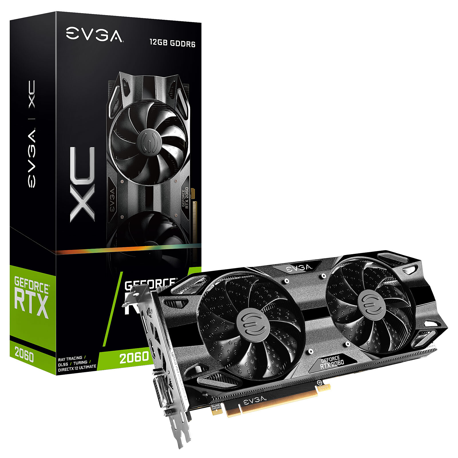 EVGA GeForce RTX 2060 12GB XC - Graphics card - LDLC 3-year